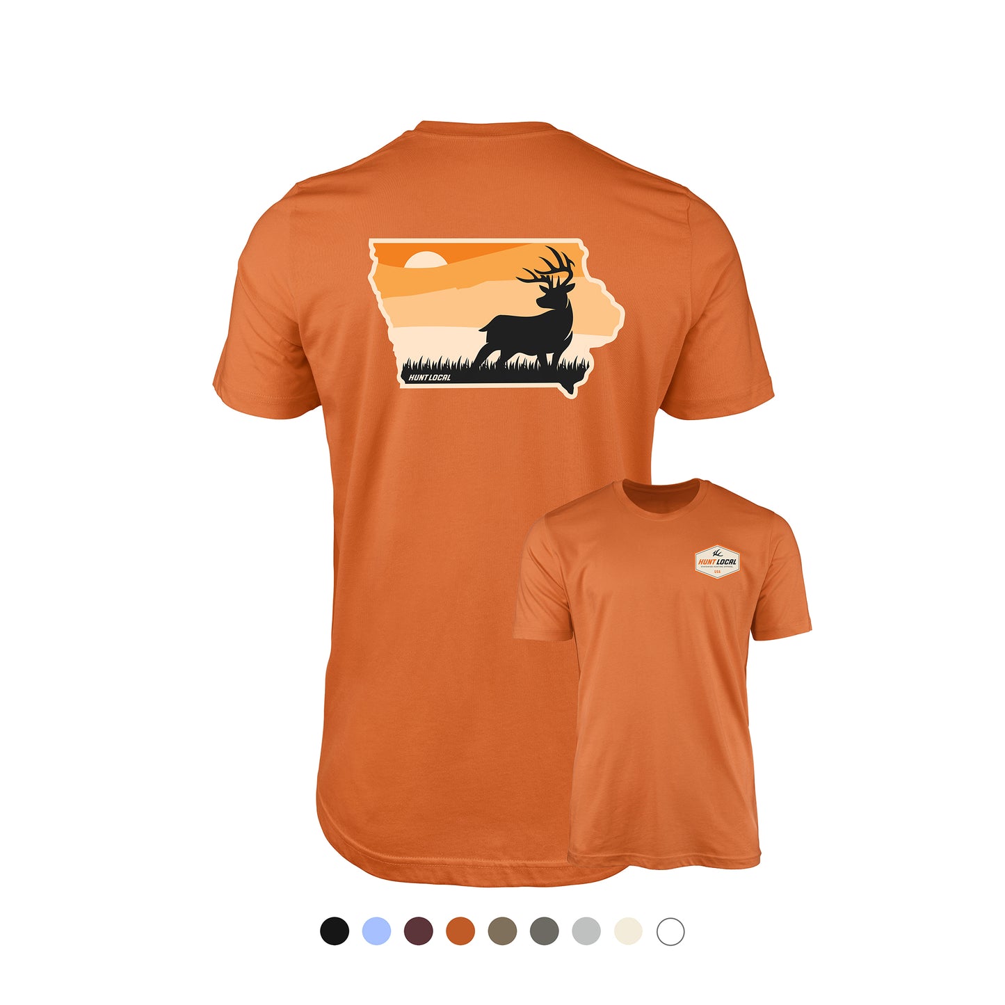 Iowa - Sunset Buck Tee