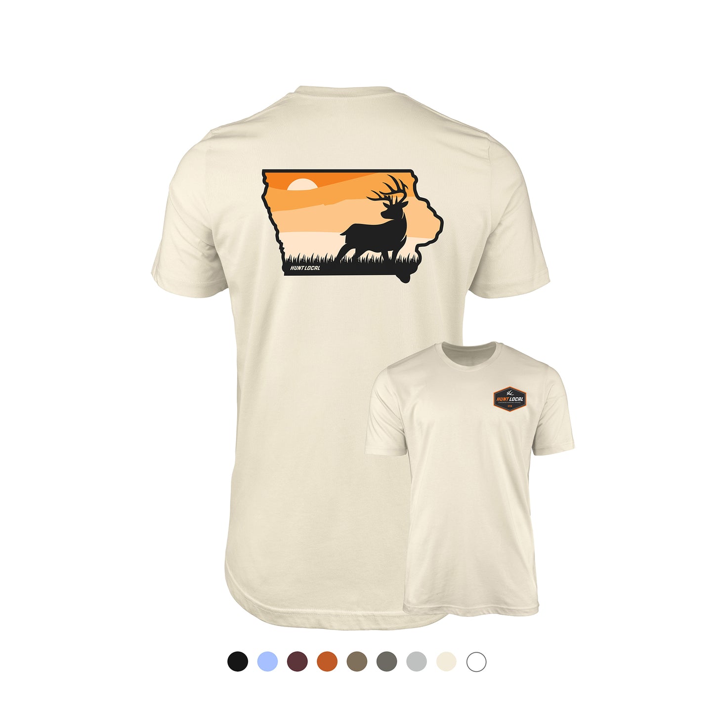Iowa - Sunset Buck Tee
