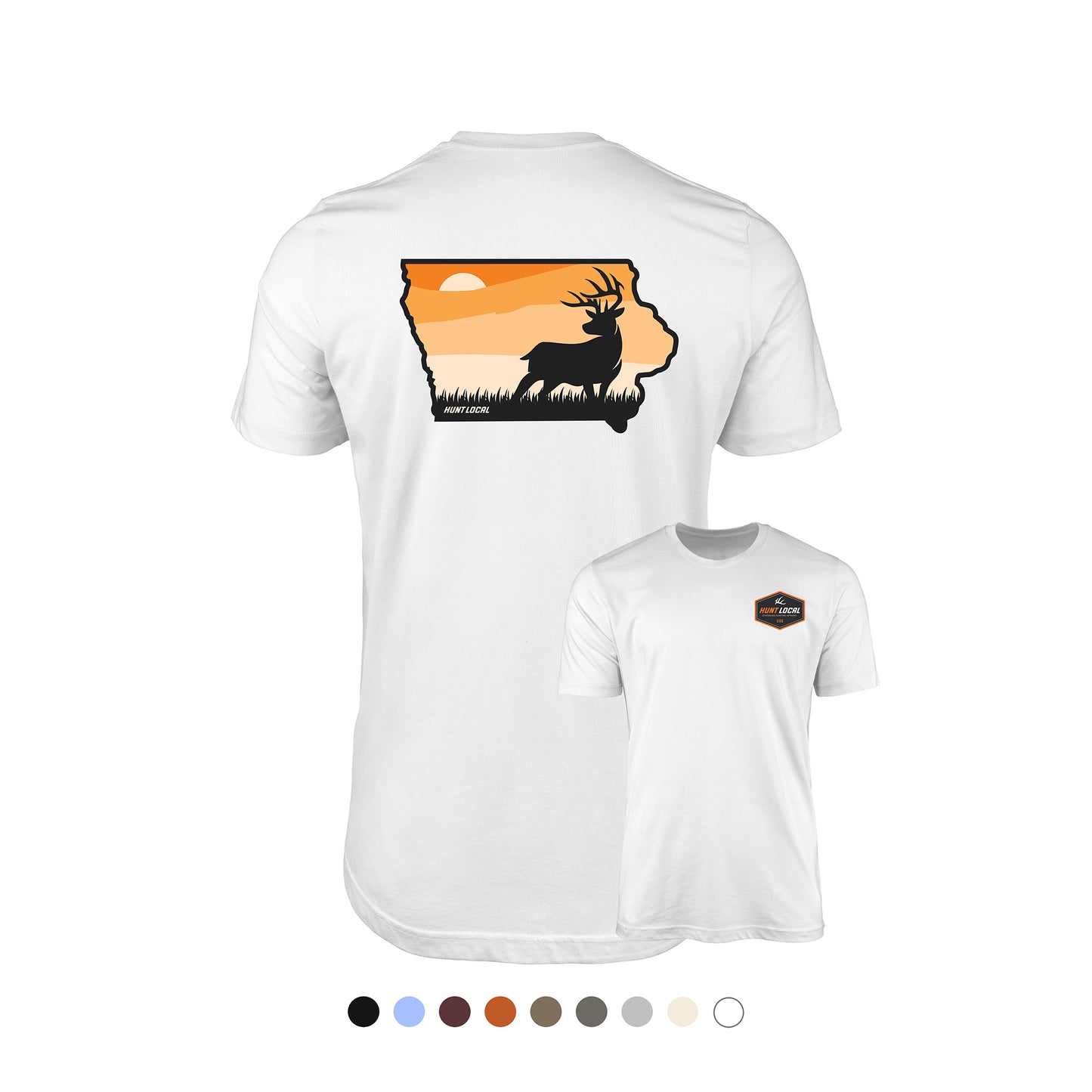 Iowa - Sunset Buck Tee