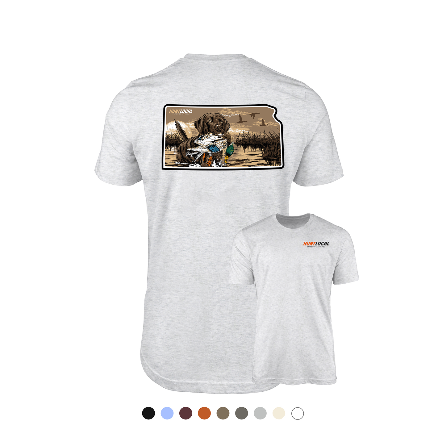 Kansas - Waterfowl Lab Tee (back)