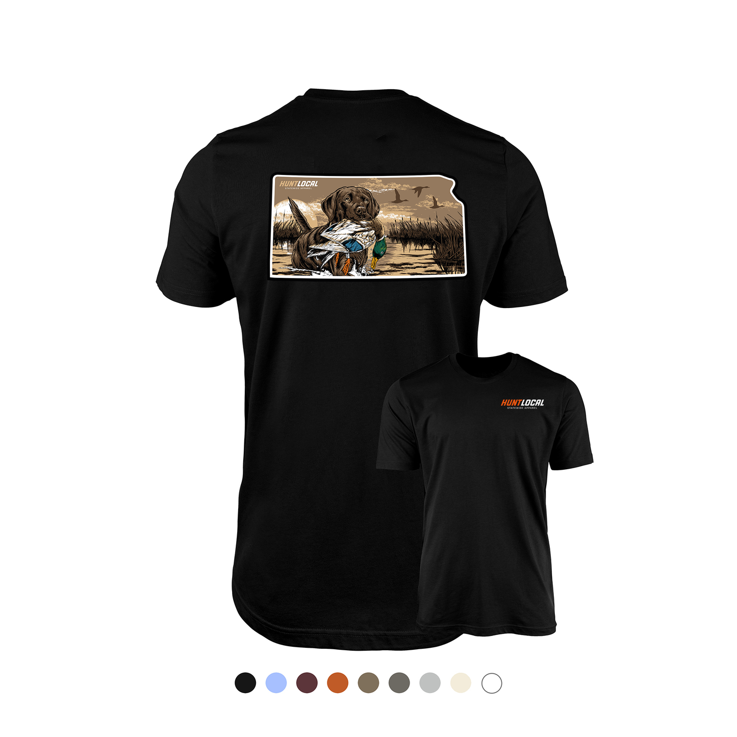 Kansas - Waterfowl Lab Tee (back)