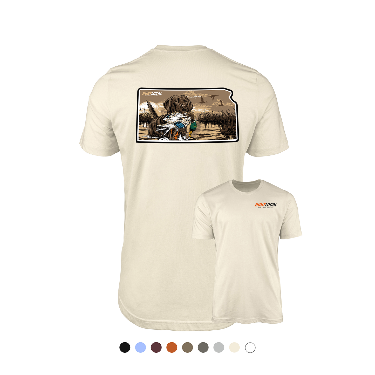 Kansas - Waterfowl Lab Tee (back)