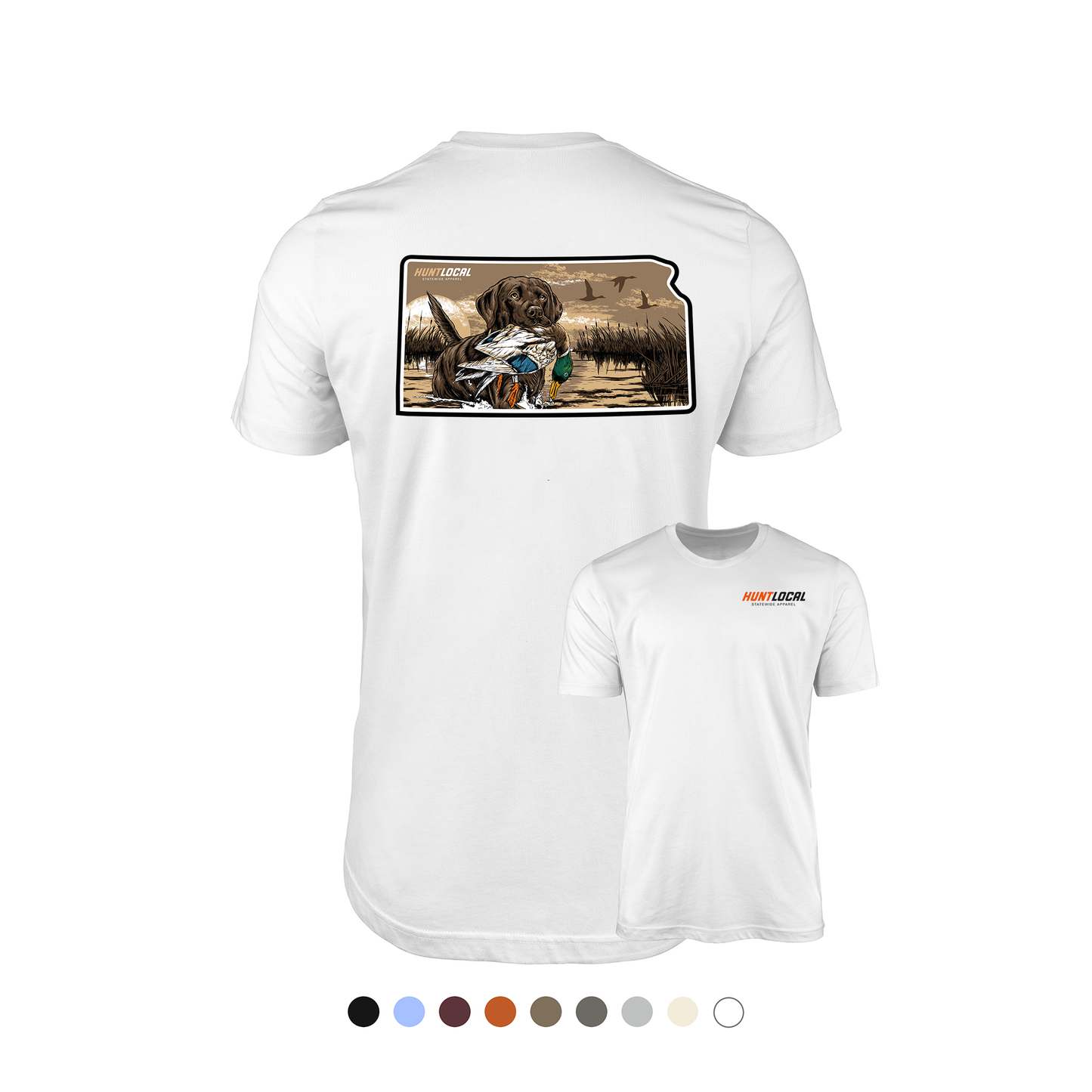Kansas - Waterfowl Lab Tee (back)