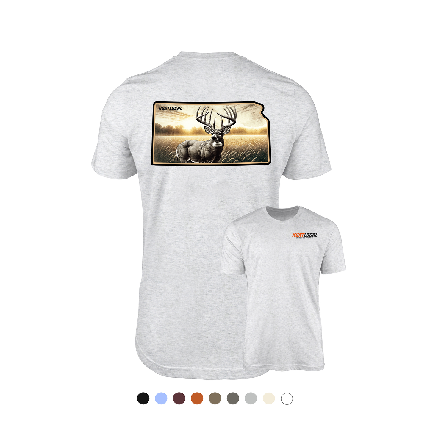 Kansas - Whitetail Buck Tee (back)