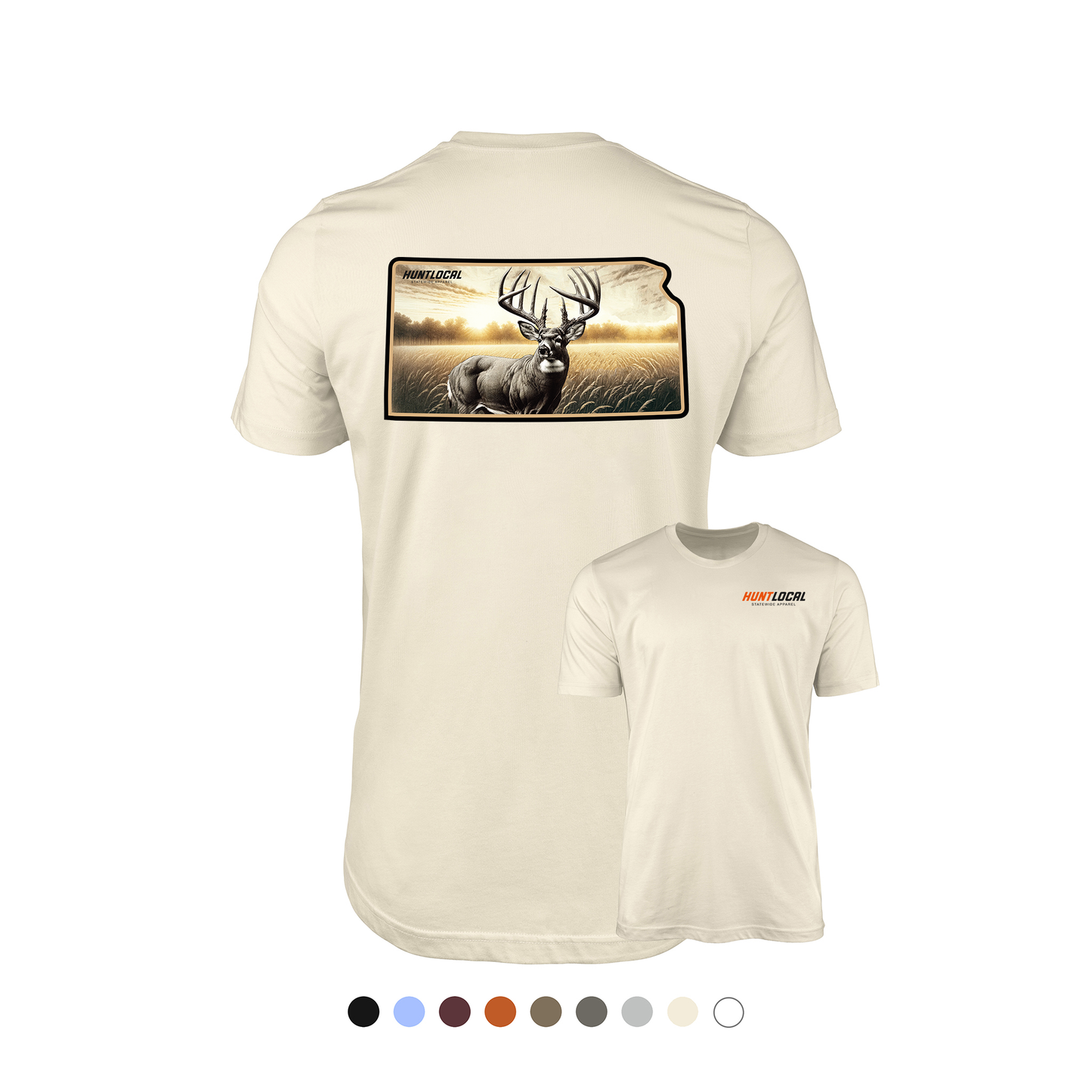 Kansas - Whitetail Buck Tee (back)