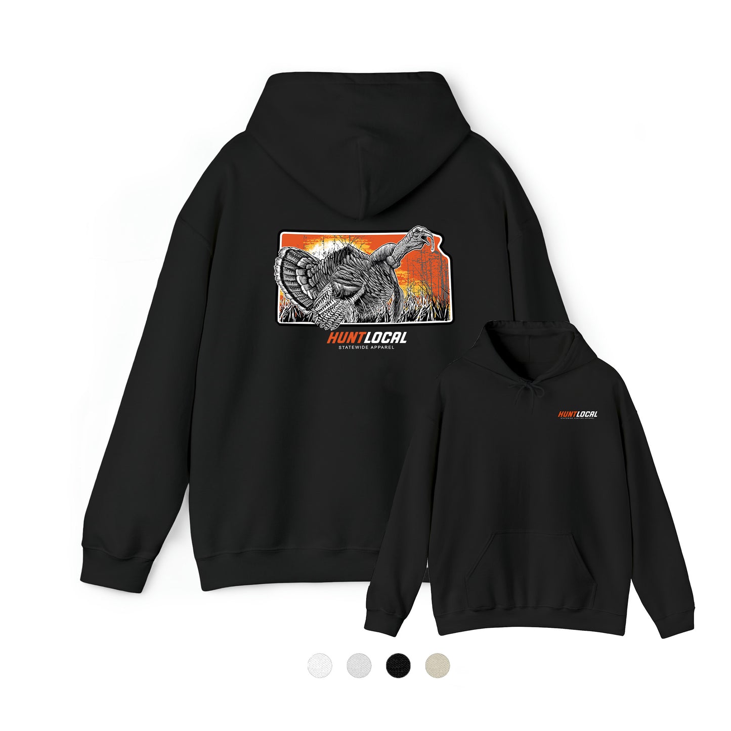 Kansas - Sunrise Turkey Hoodie (back)