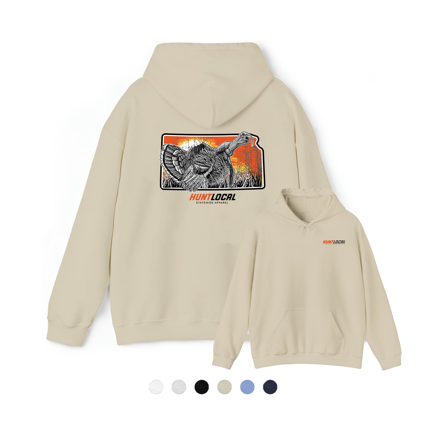 Kansas - Sunrise Turkey Hoodie (back)