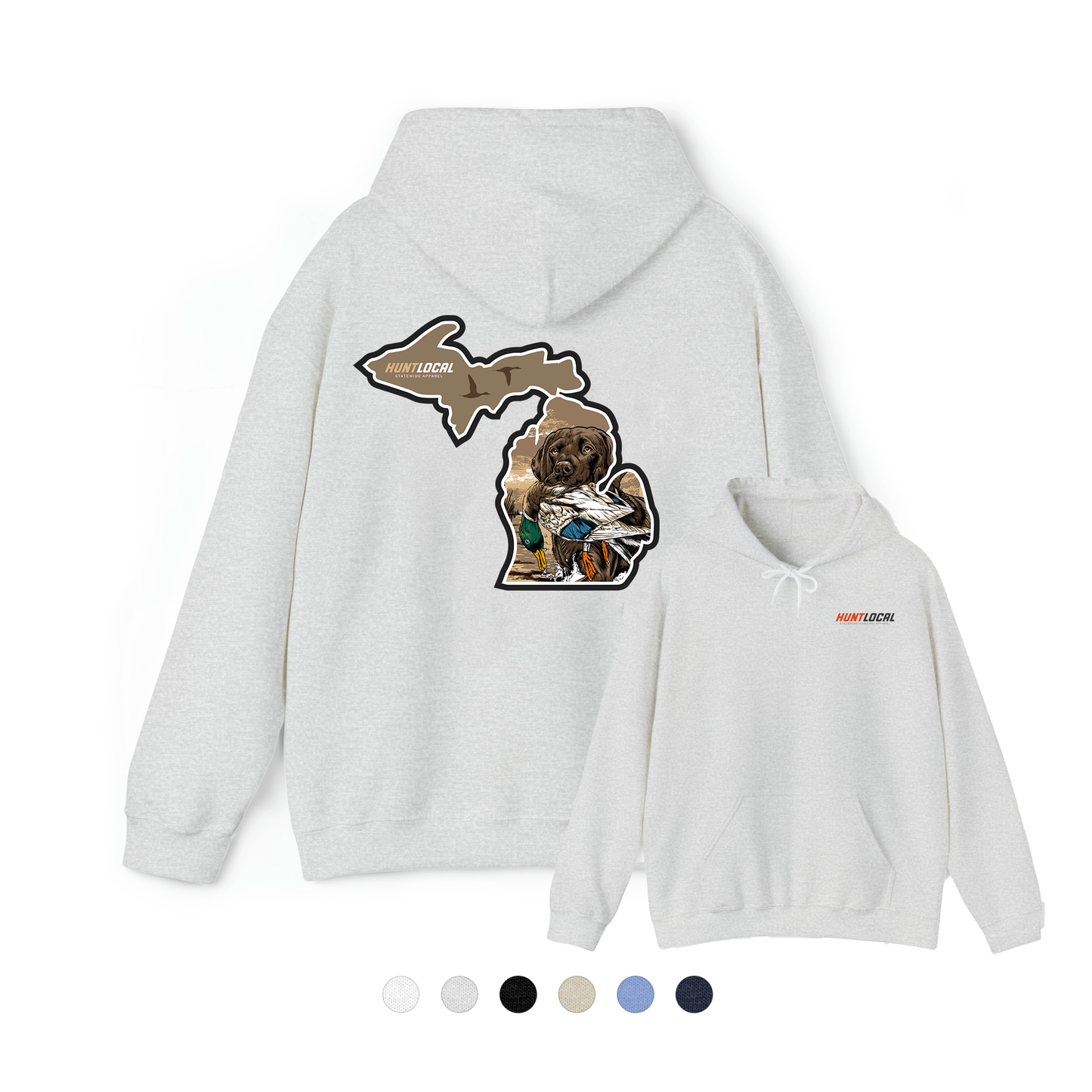 Michigan - Waterfowl Lab Hoodie (back)