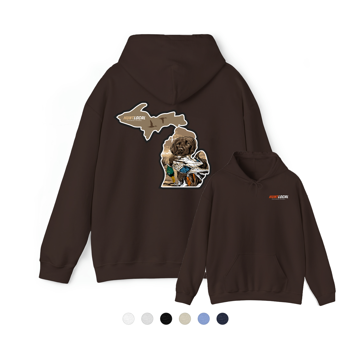 Michigan - Waterfowl Lab Hoodie (back)