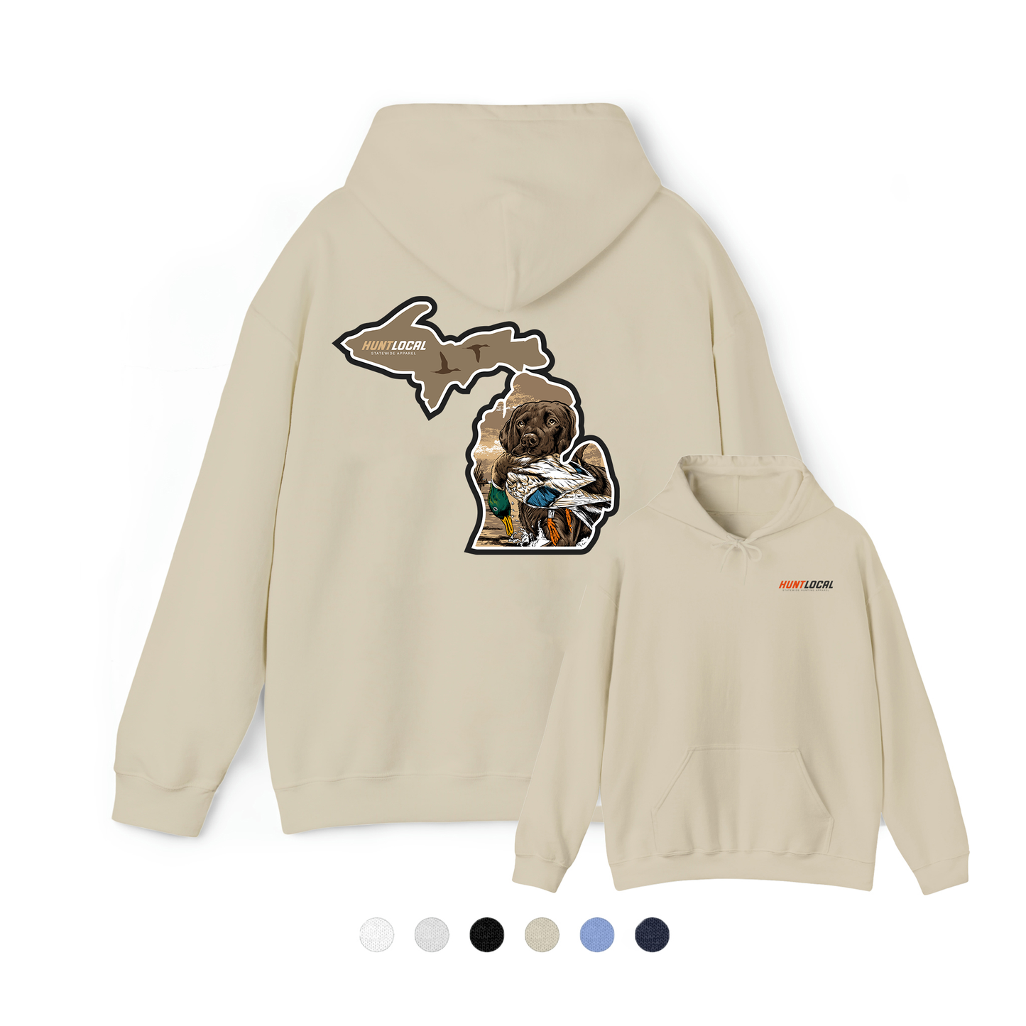 Michigan - Waterfowl Lab Hoodie (back)