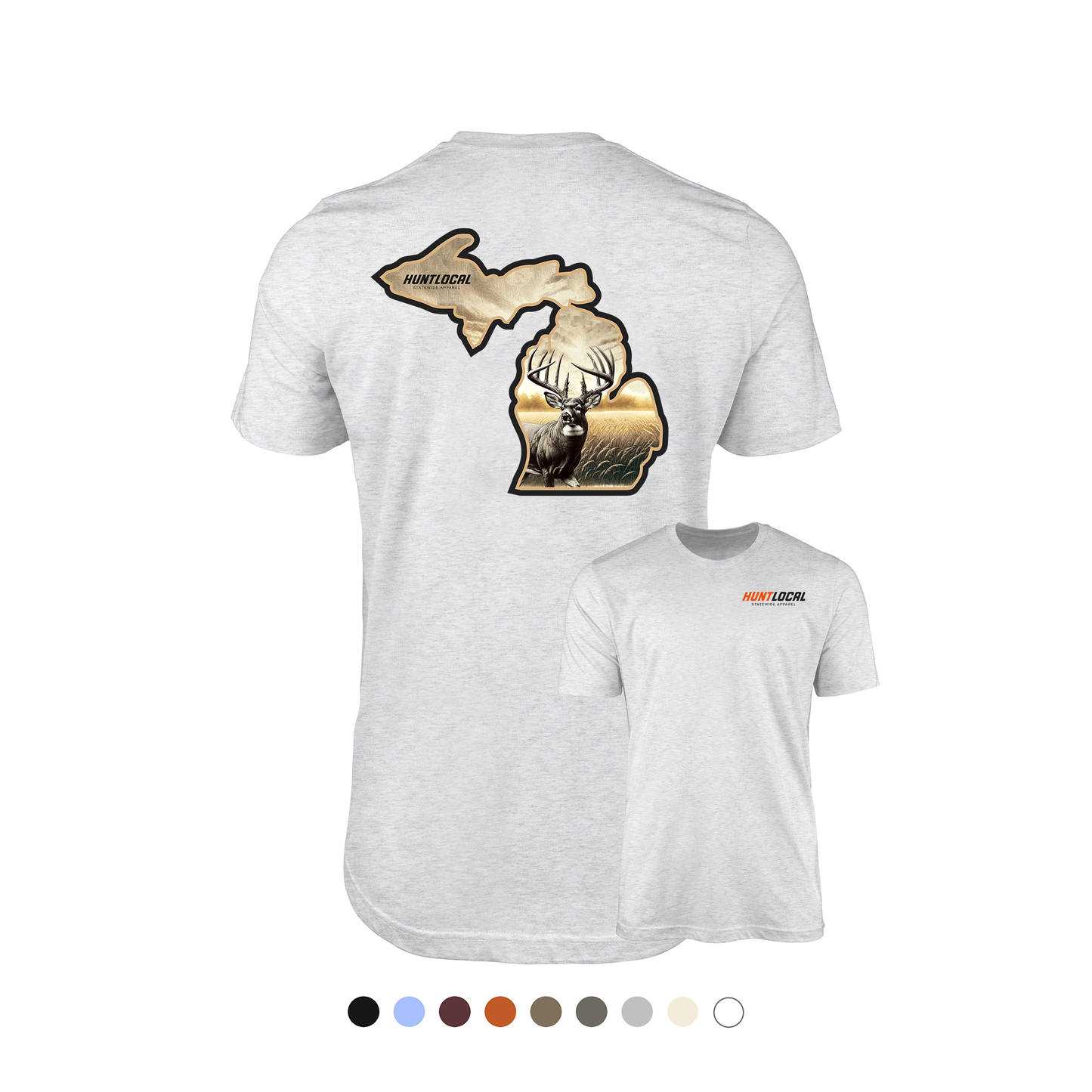 Michigan - Whitetail Buck Tee (back)