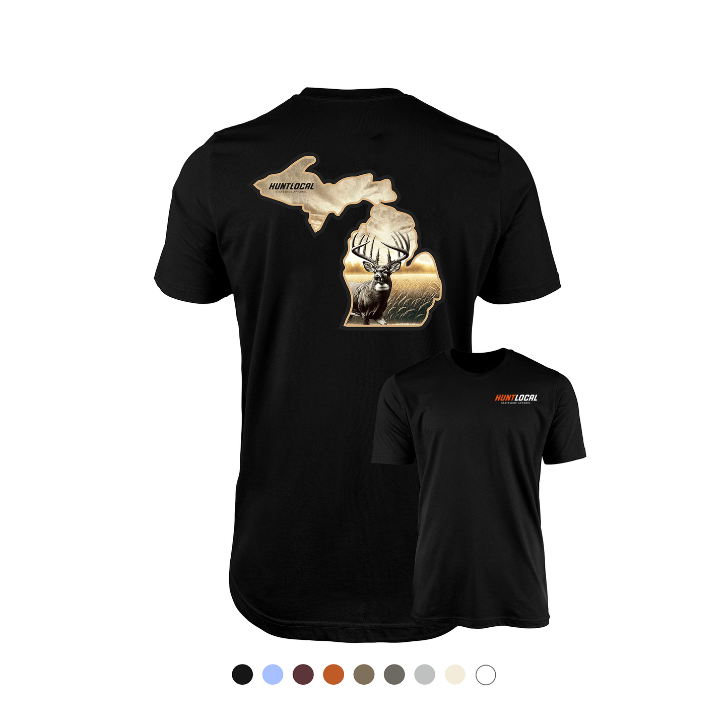 Michigan - Whitetail Buck Tee (back)