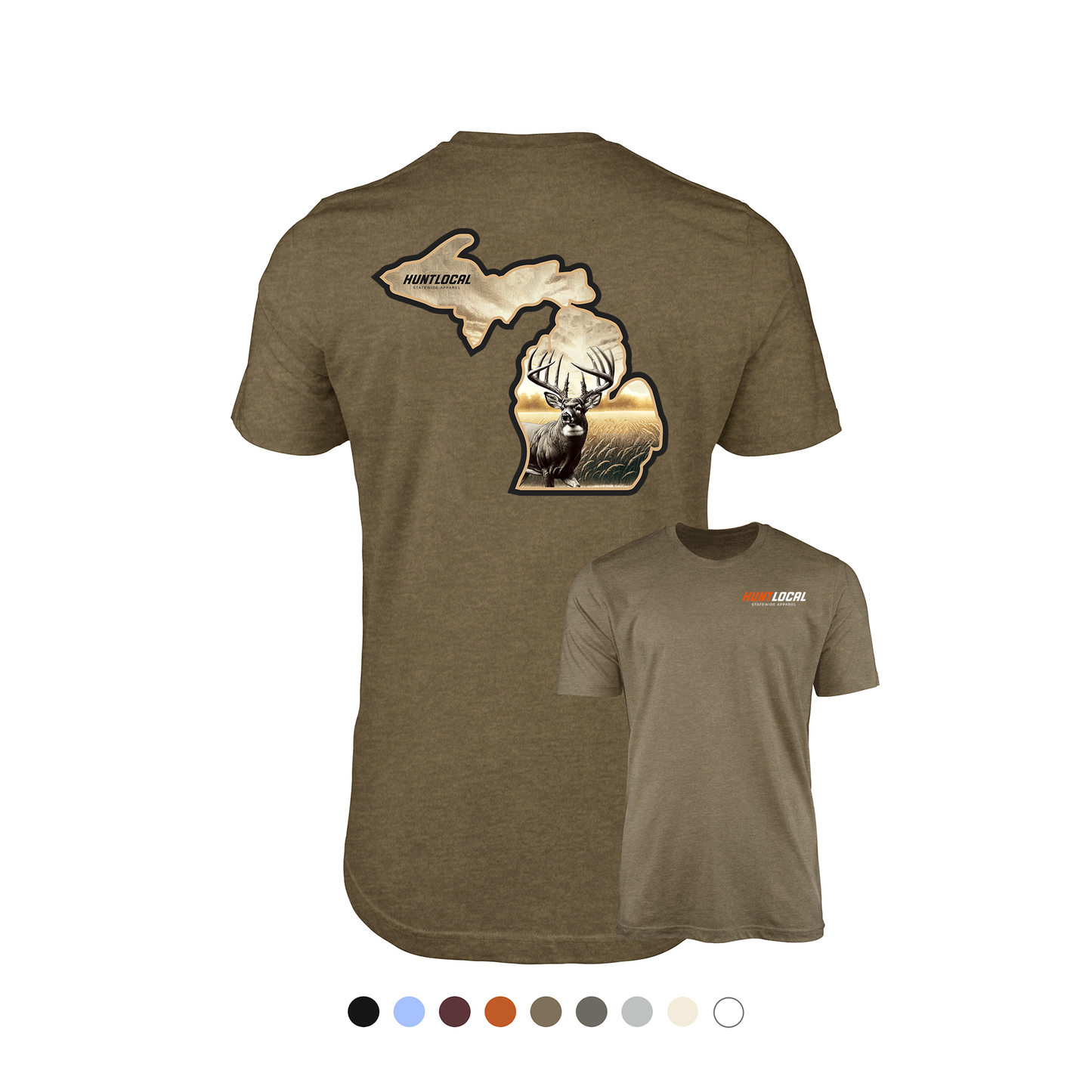 Michigan - Whitetail Buck Tee (back)