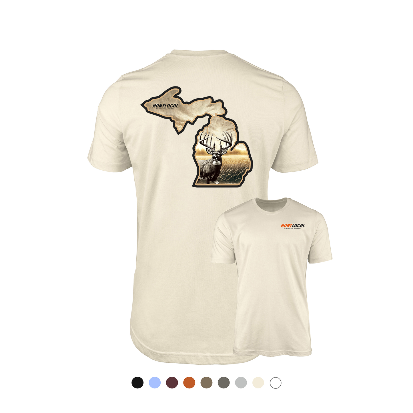 Michigan - Whitetail Buck Tee (back)