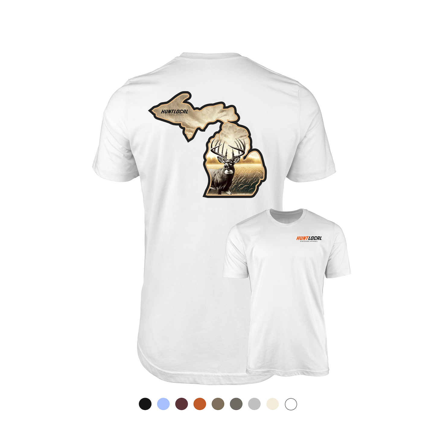 Michigan - Whitetail Buck Tee (back)