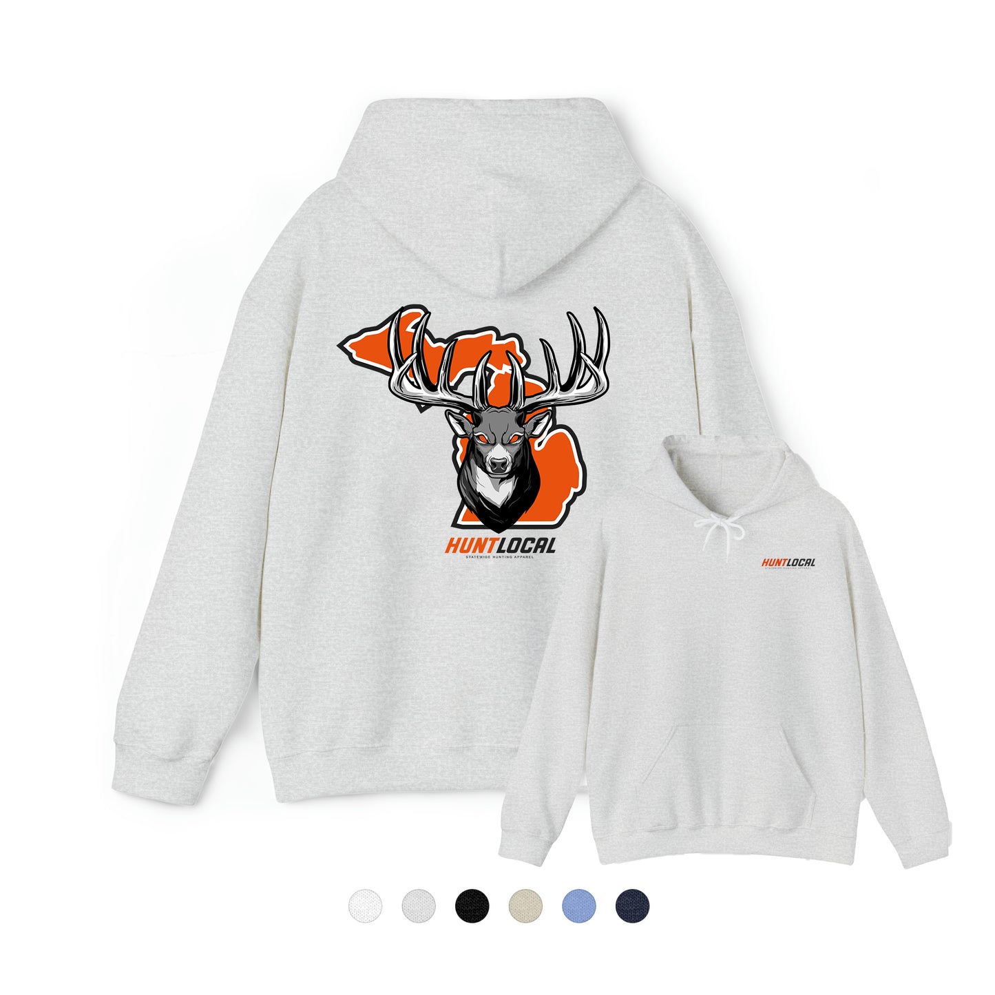 Michigan - Alpha Buck Hoodie (back)