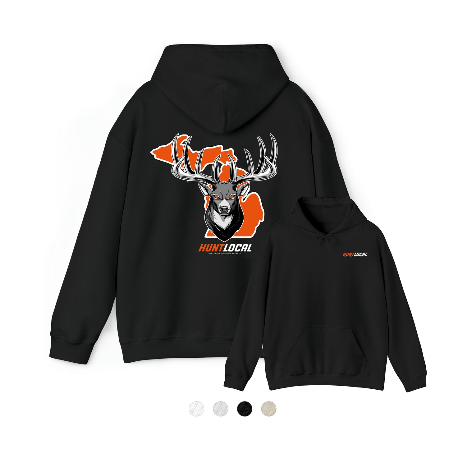 Michigan - Alpha Buck Hoodie (back)