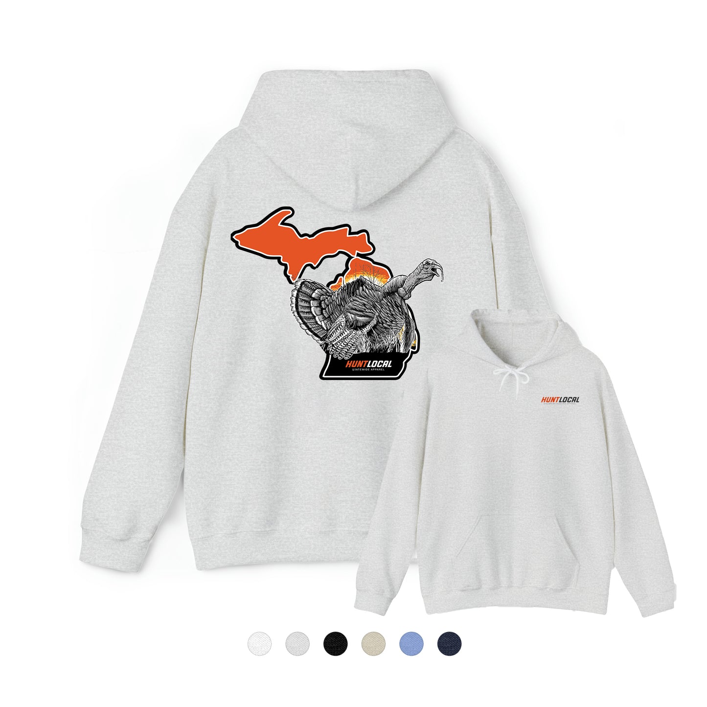 Michigan - Sunrise Turkey Hoodie (back)