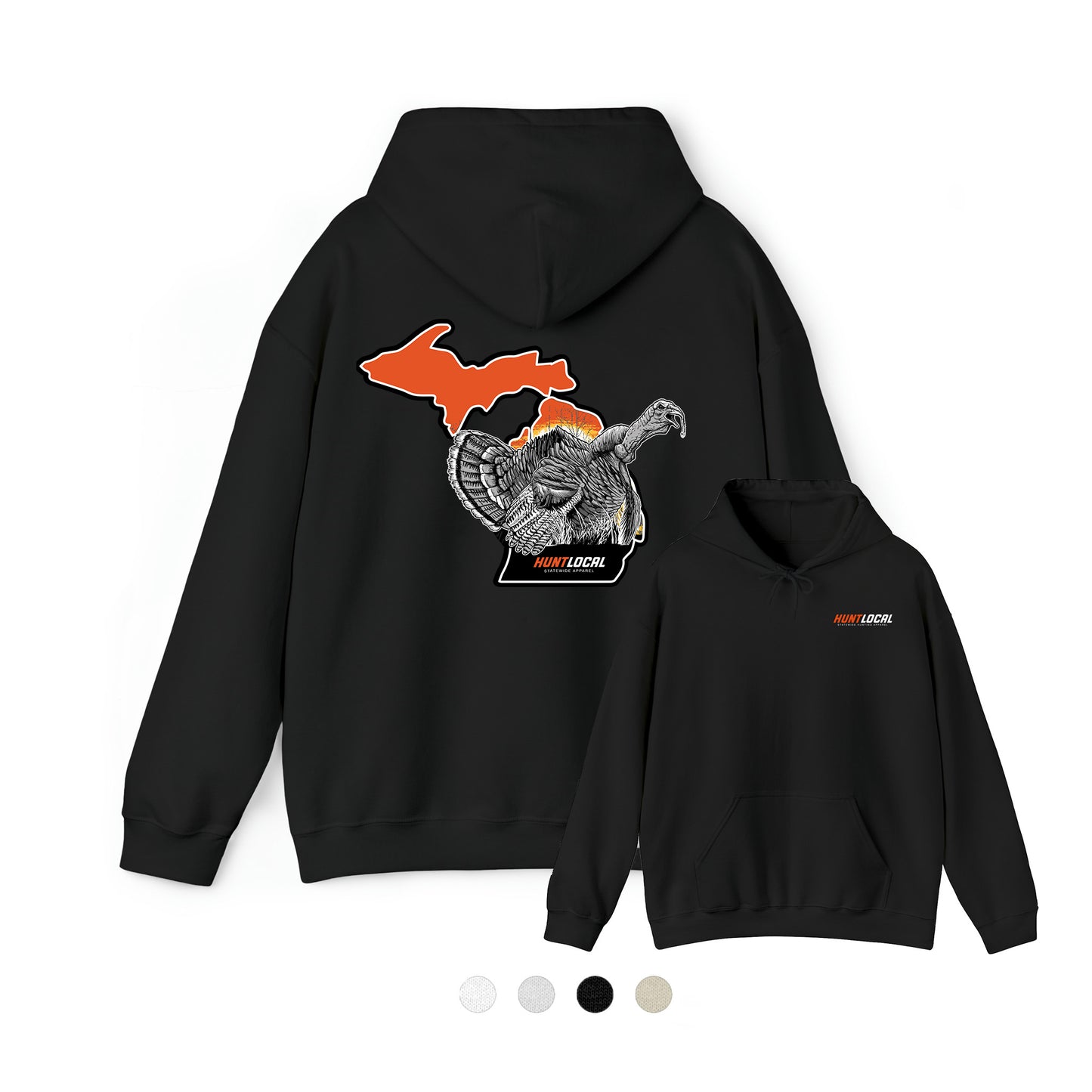 Michigan - Sunrise Turkey Hoodie (back)