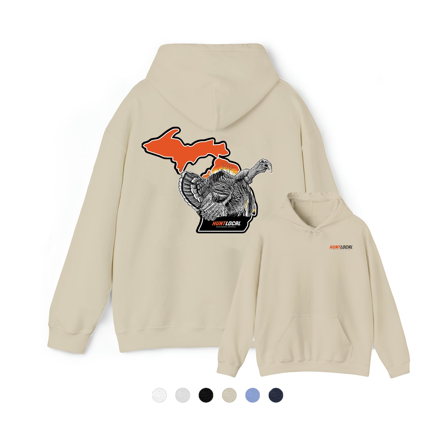 Michigan - Sunrise Turkey Hoodie (back)