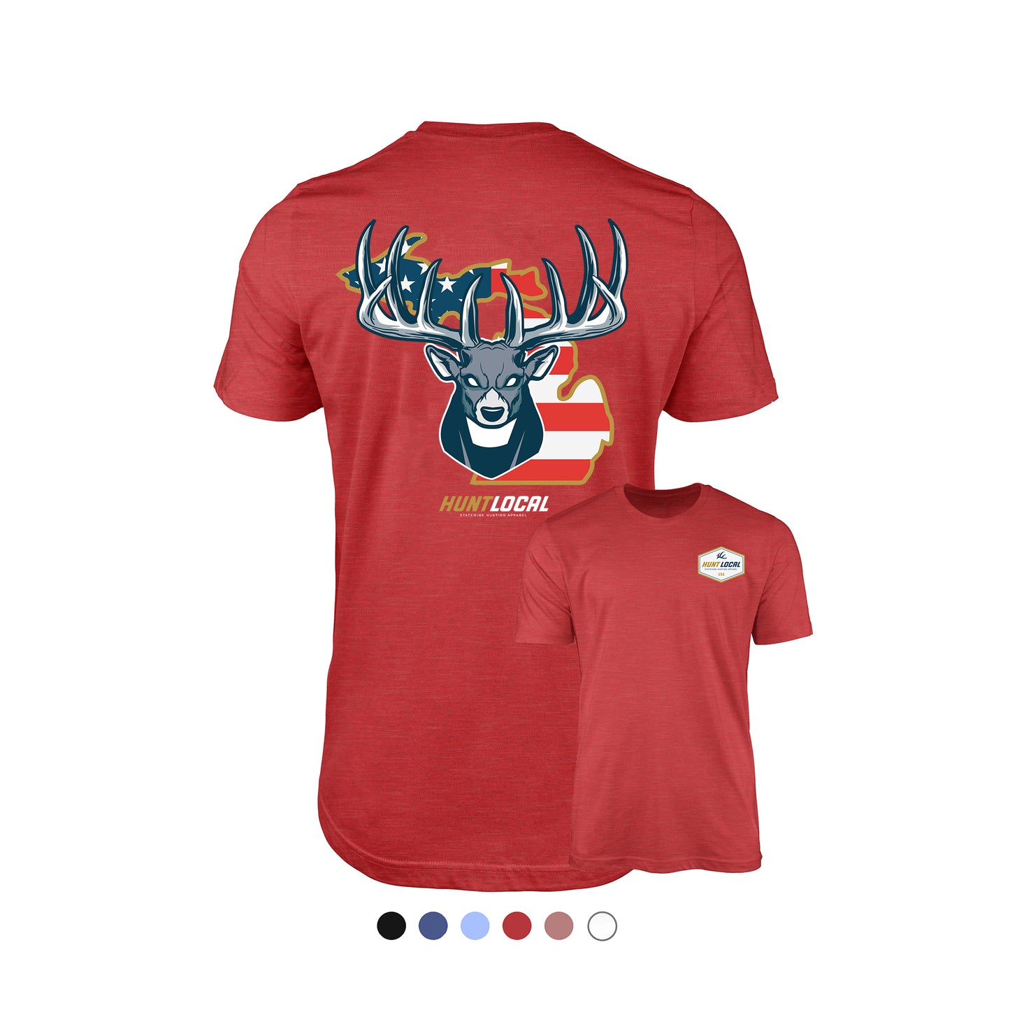 Michigan - USA Buck Tee (back)