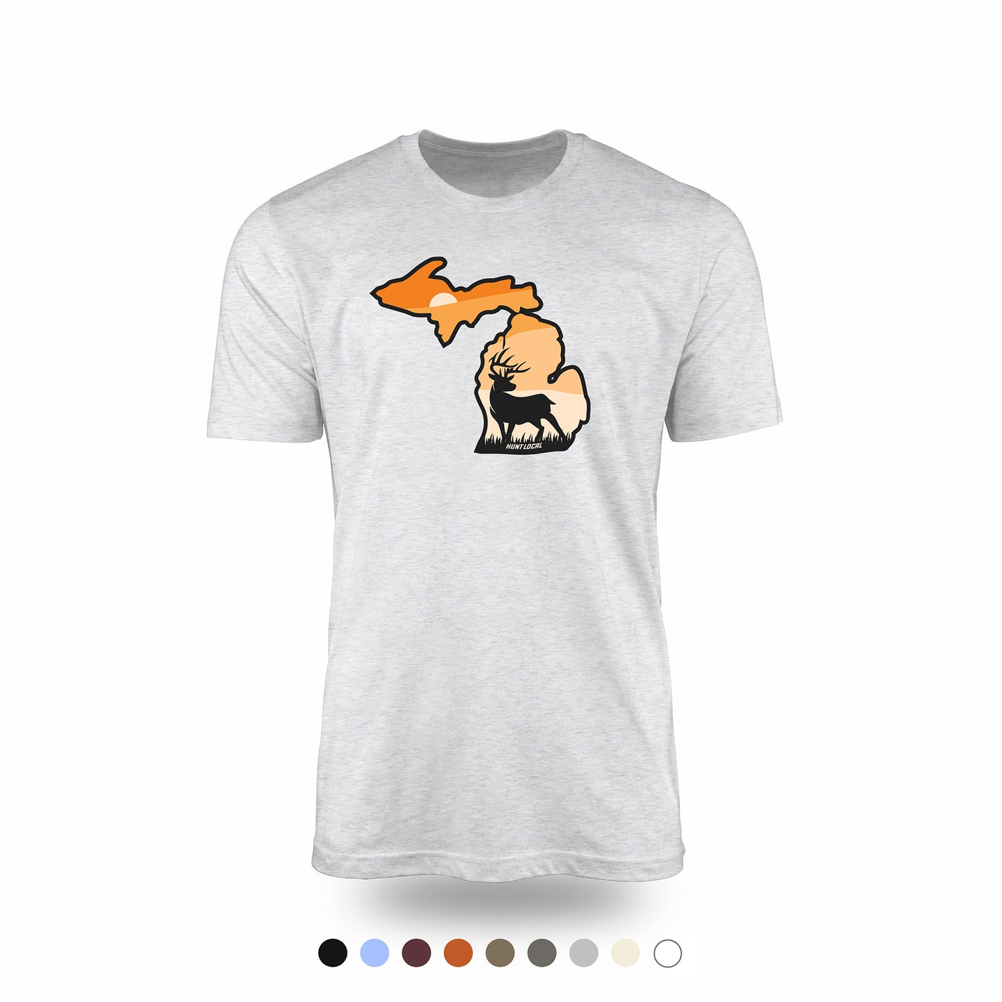 Michigan - Sunset Buck Front Tee