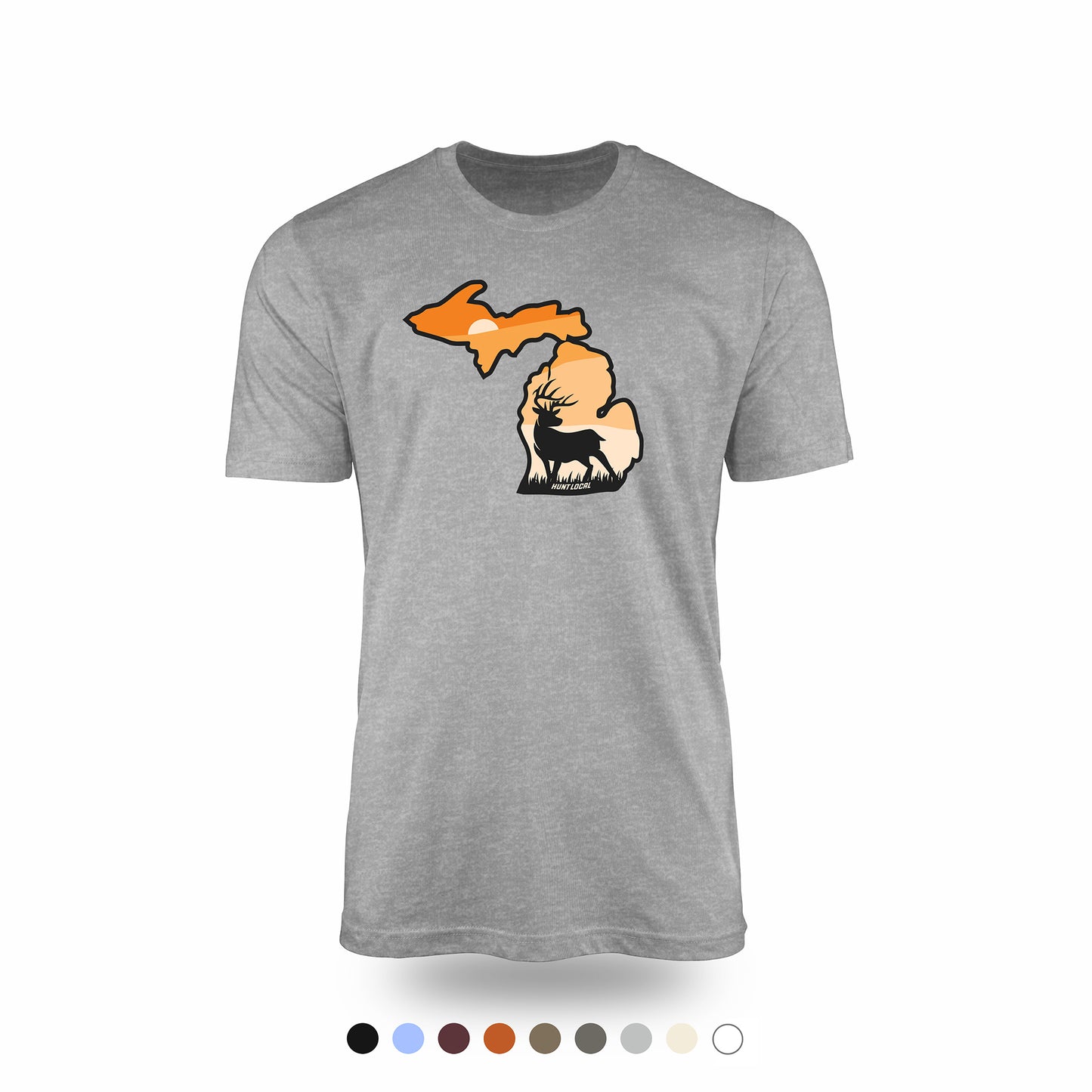 Michigan - Sunset Buck Front Tee