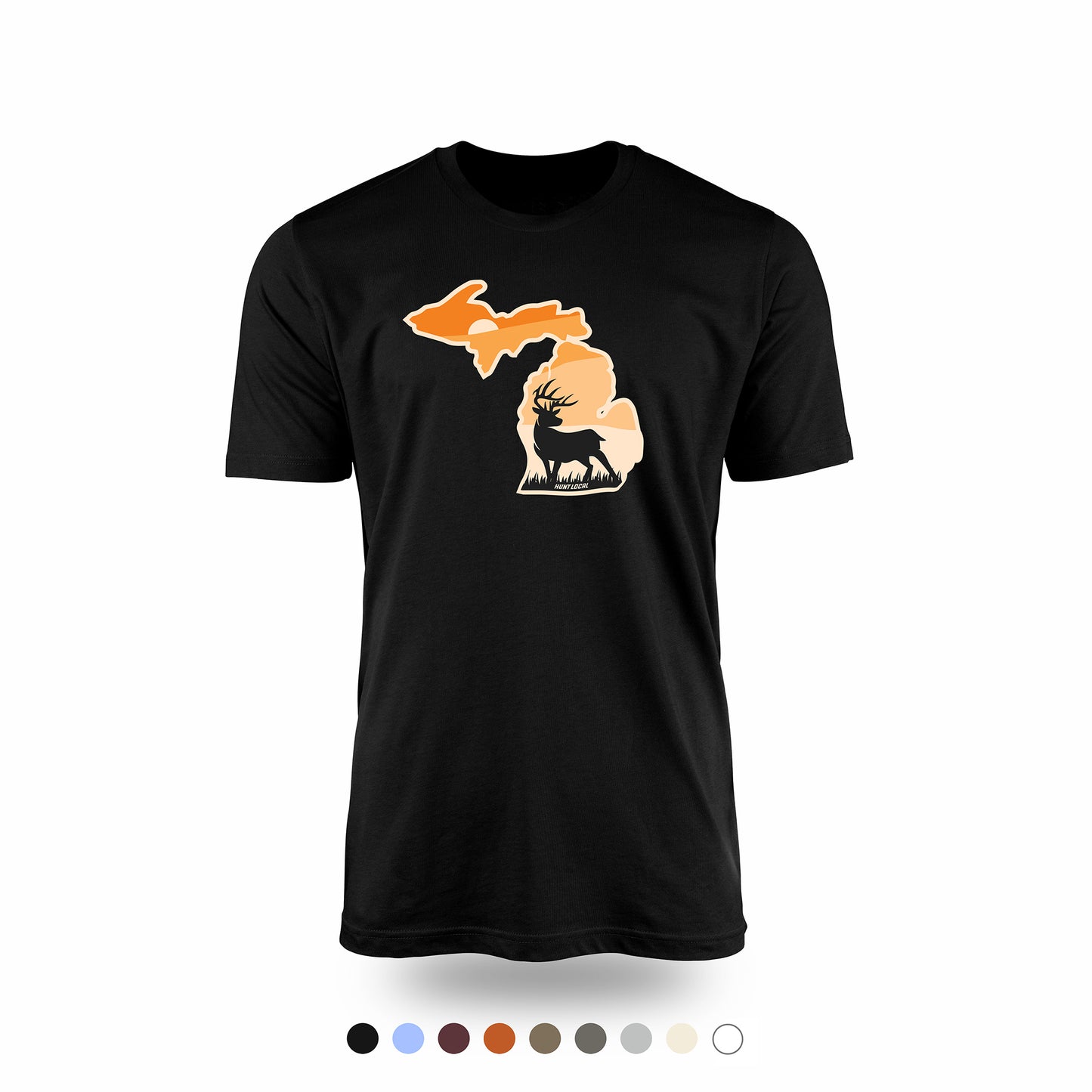 Michigan - Sunset Buck Front Tee