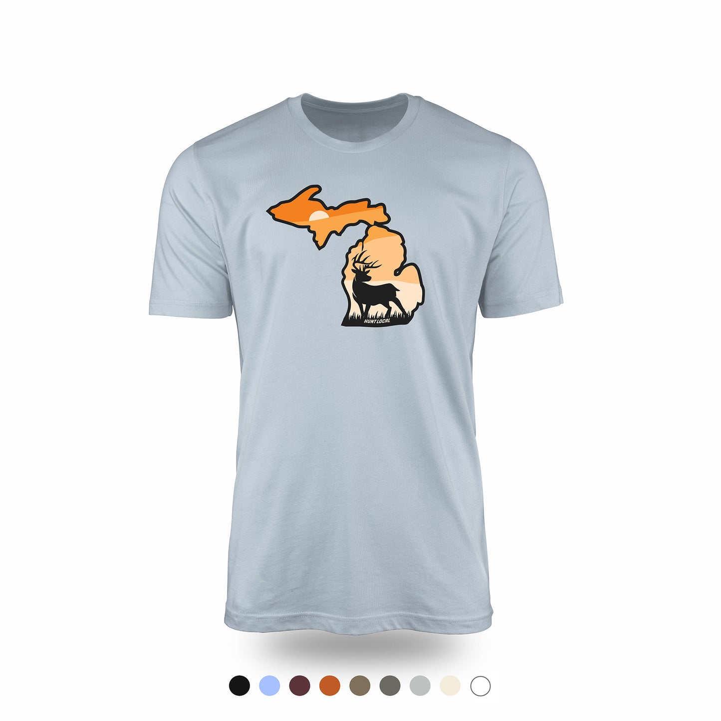 Michigan - Sunset Buck Front Tee