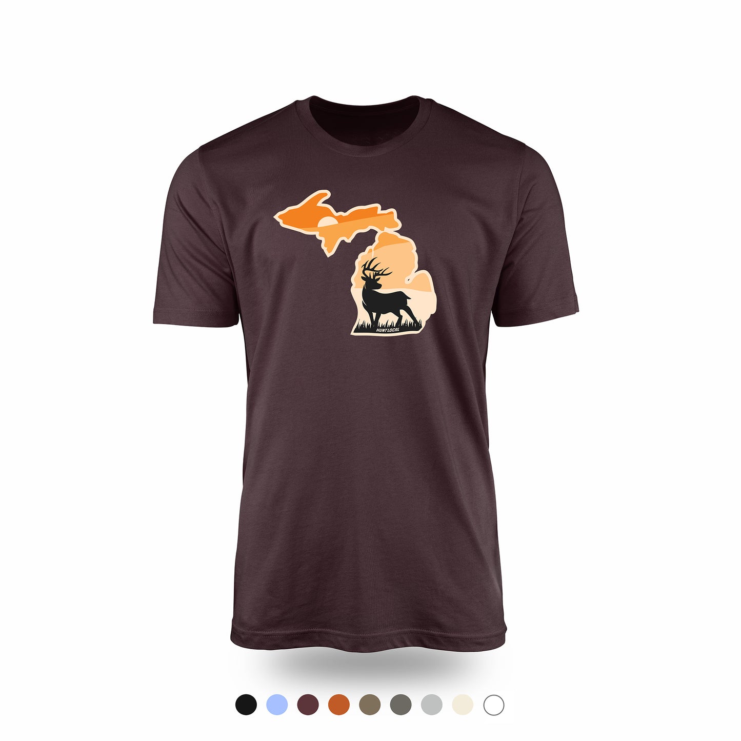 Michigan - Sunset Buck Front Tee