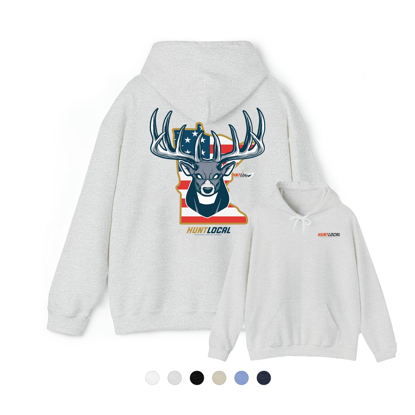 Minnesota - USA Buck Hoodie (back)