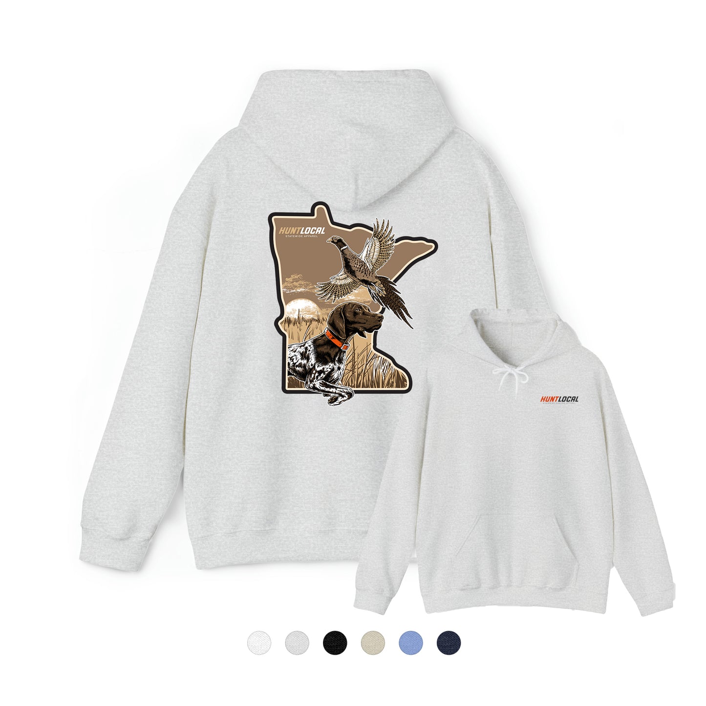 Minnesota - Upland Bird Dog Hoodie (back)