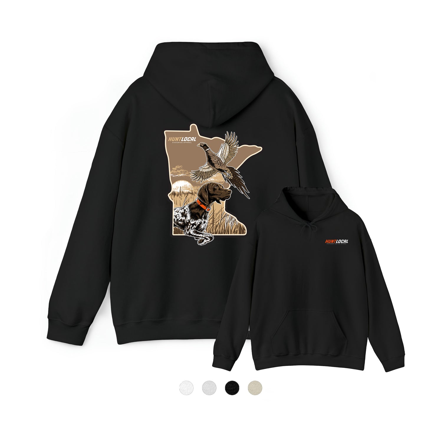 Minnesota - Upland Bird Dog Hoodie (back)