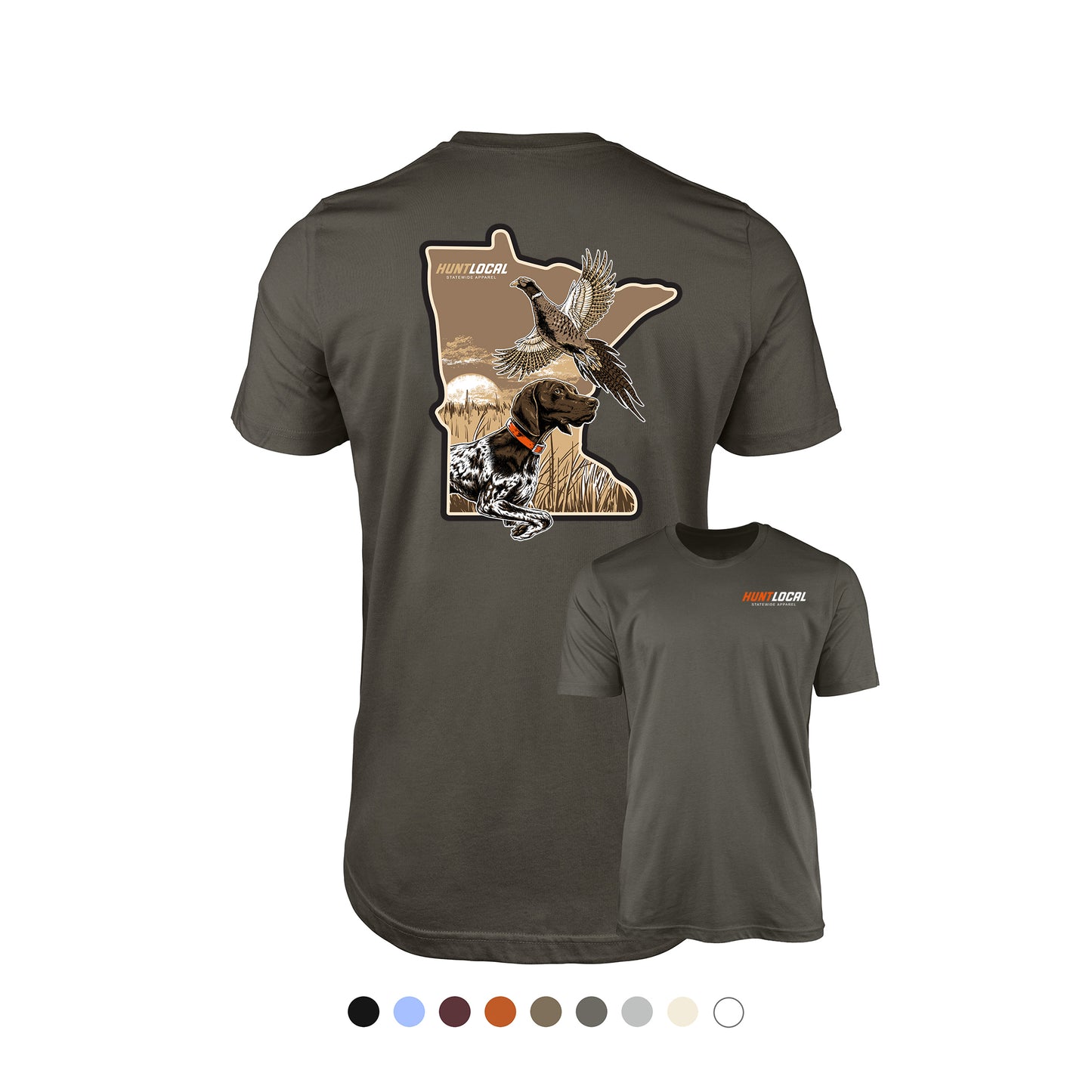 Minnesota - Upland Bird Dog Tee (back)