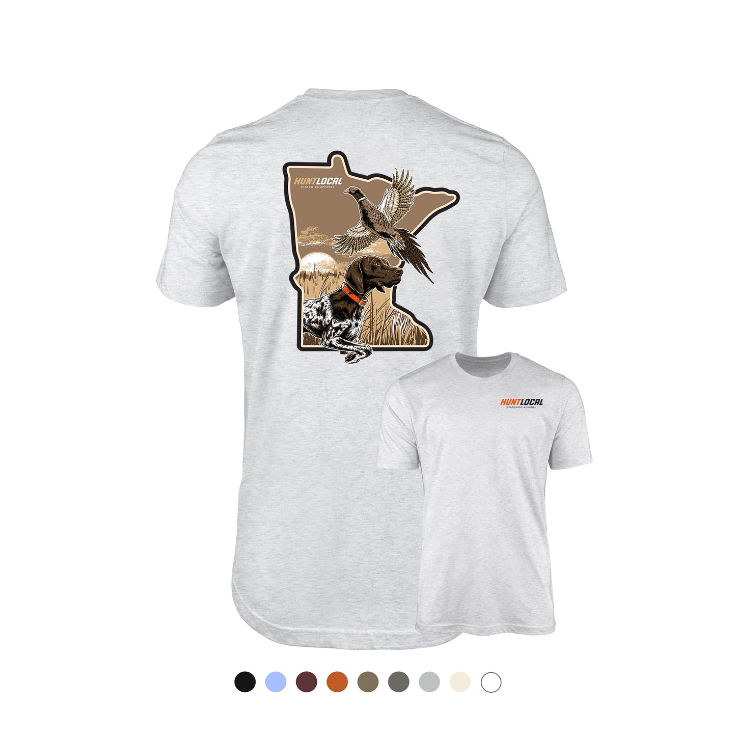 Minnesota - Upland Bird Dog Tee (back)