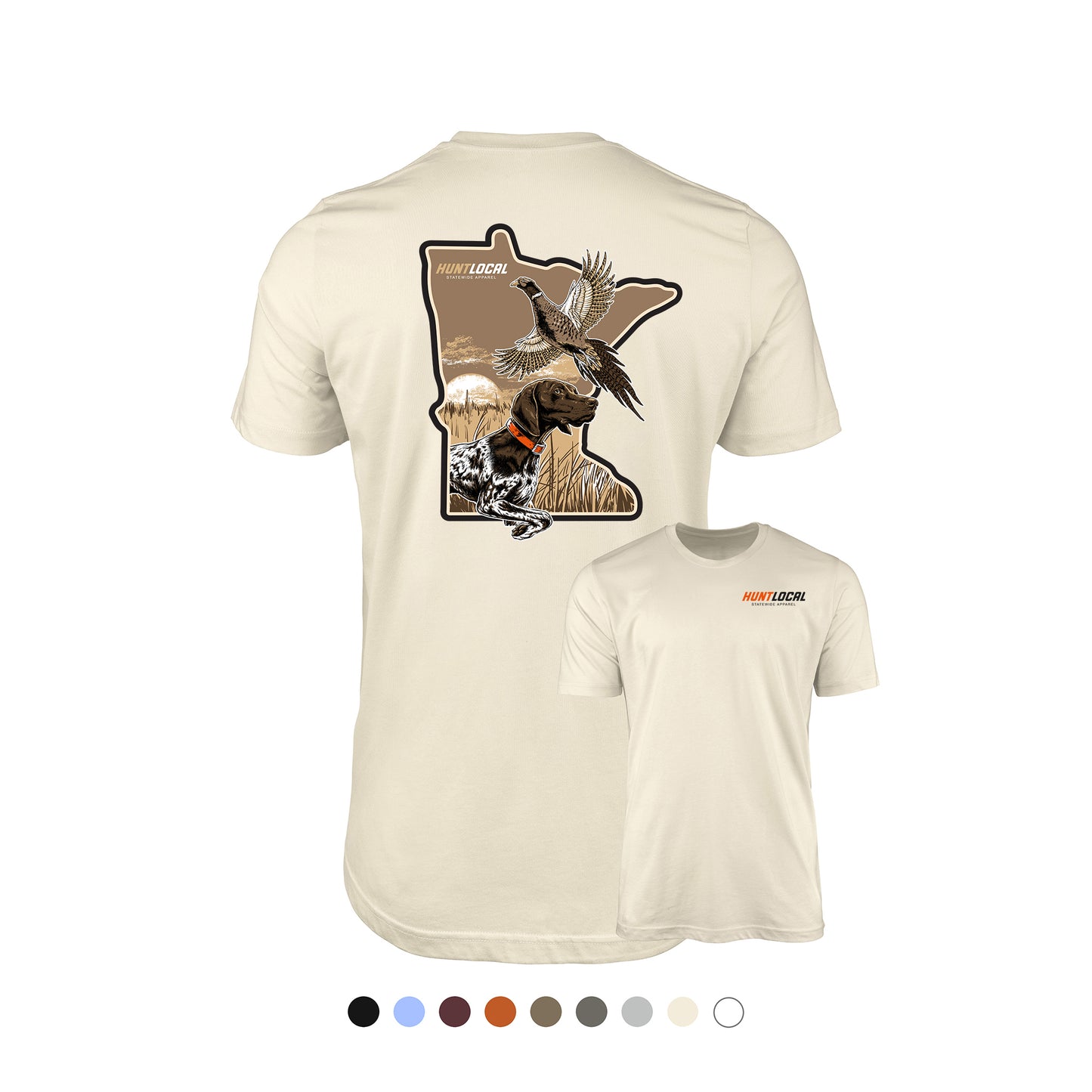 Minnesota - Upland Bird Dog Tee (back)