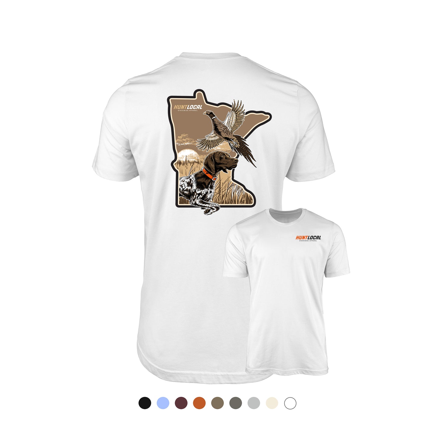 Minnesota - Upland Bird Dog Tee (back)