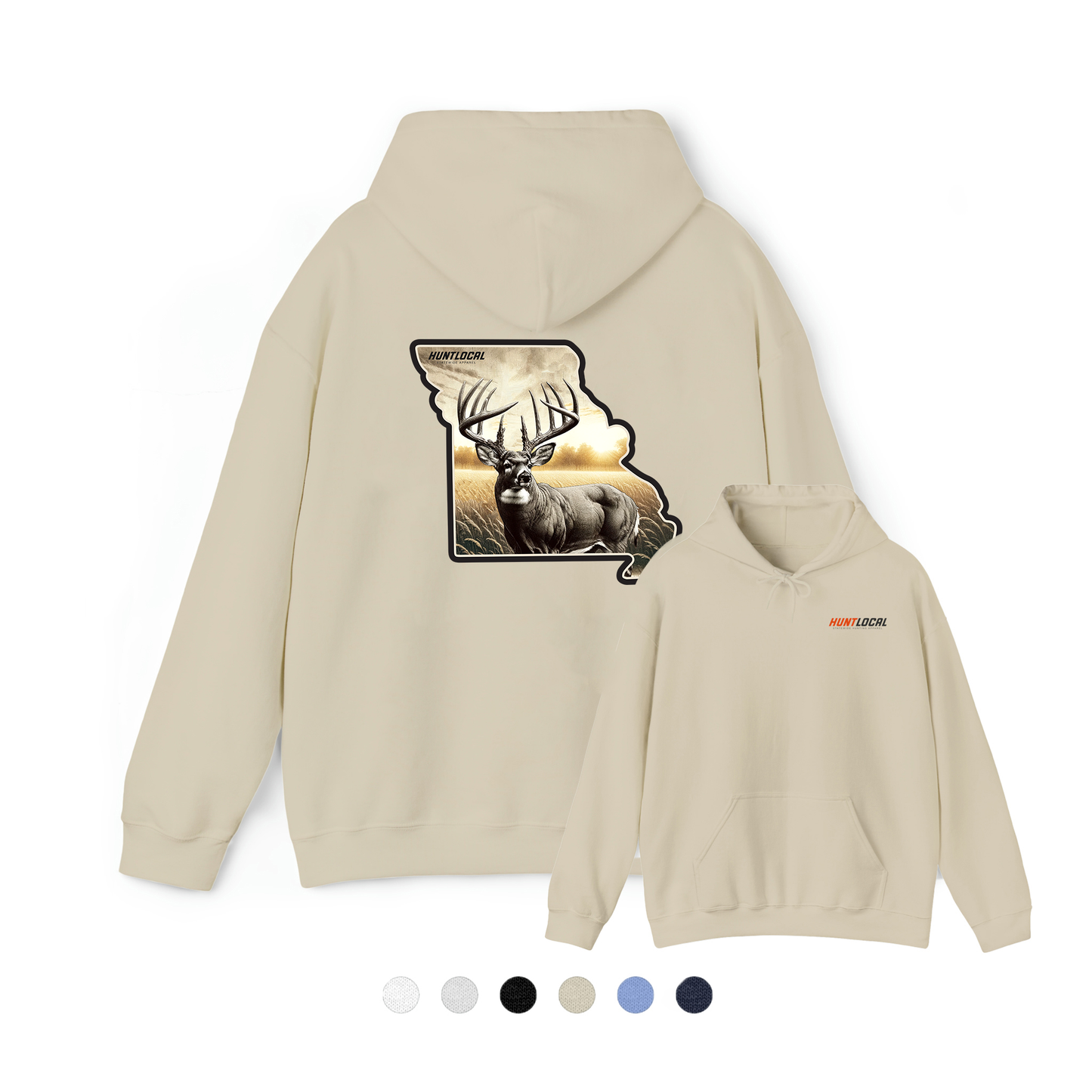 Missouri - Whitetail Buck Hoodie (back)