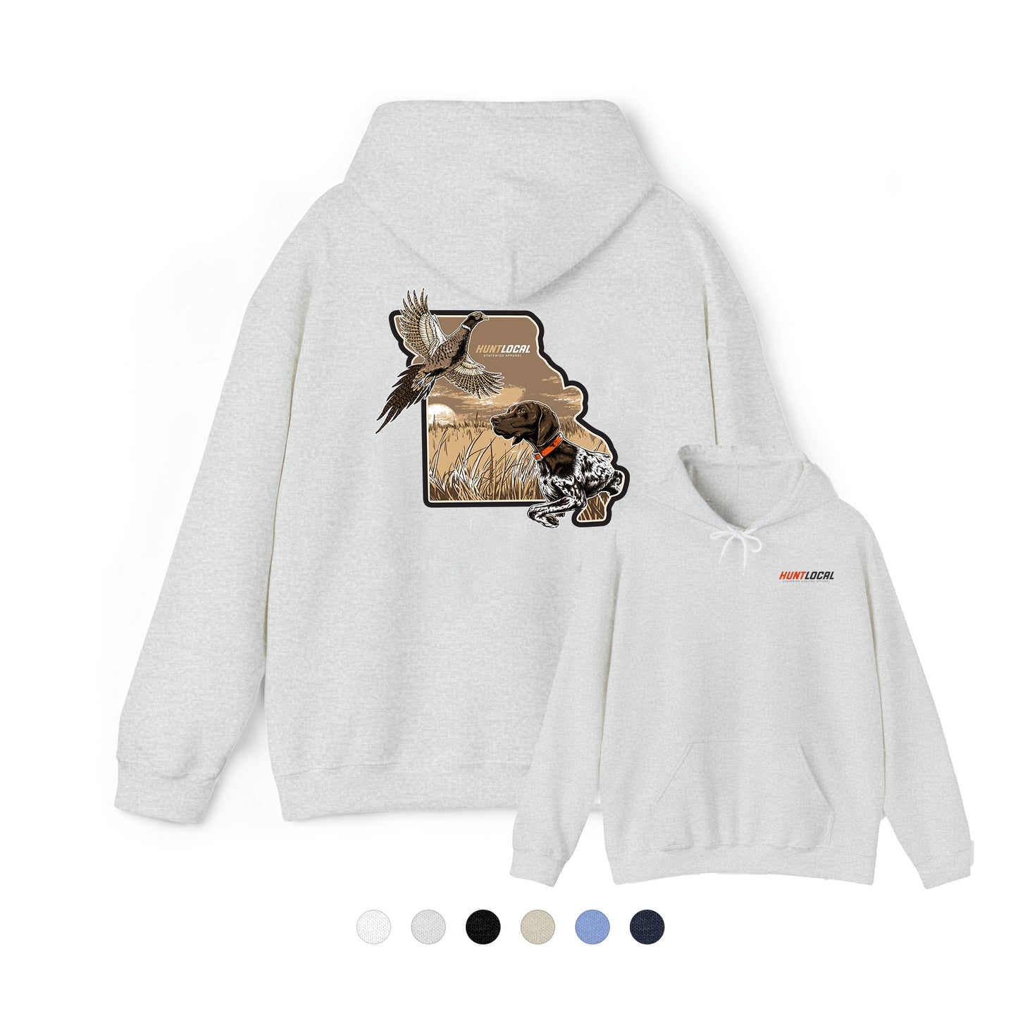 Missouri - Upland Bird Dog Hoodie (back)