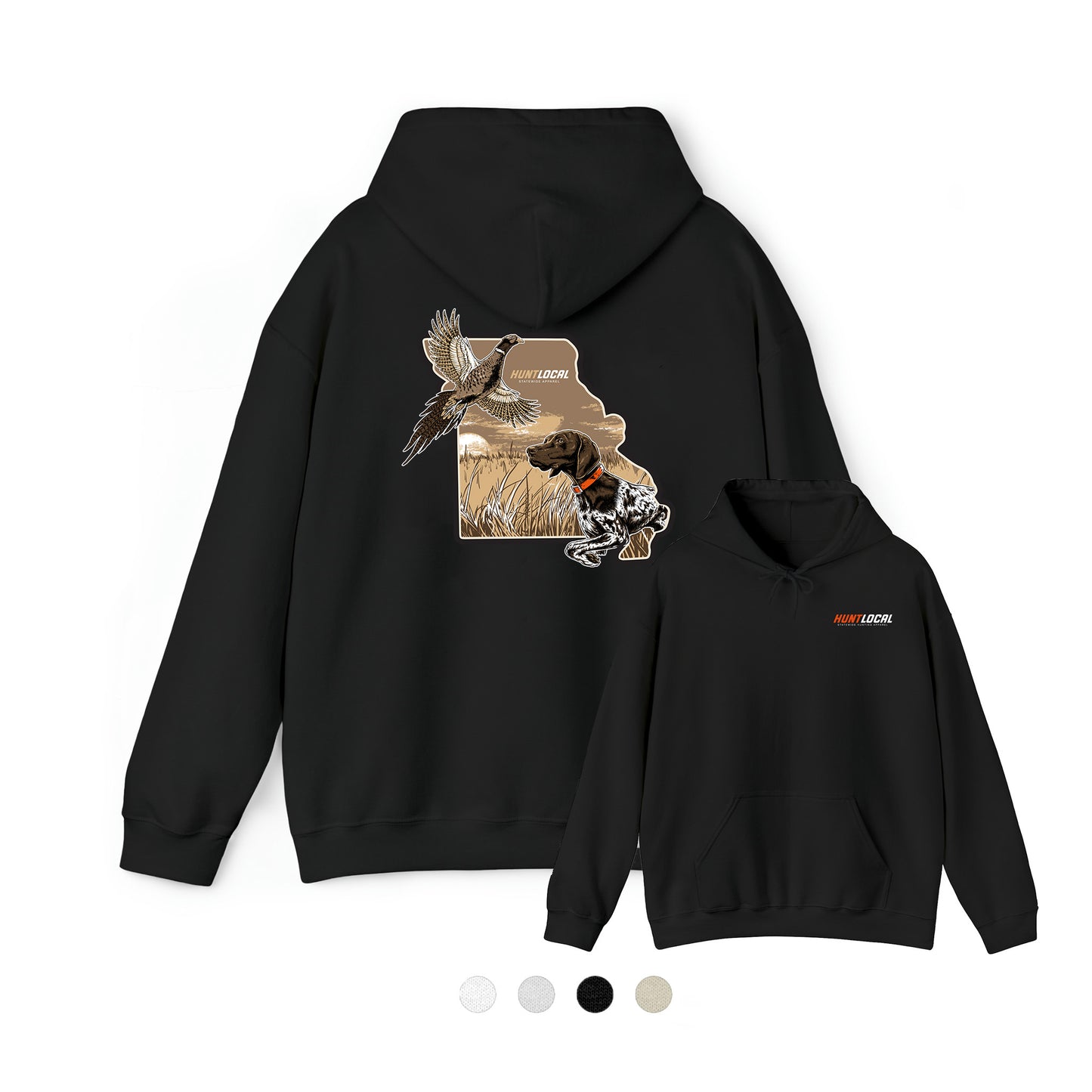 Missouri - Upland Bird Dog Hoodie (back)