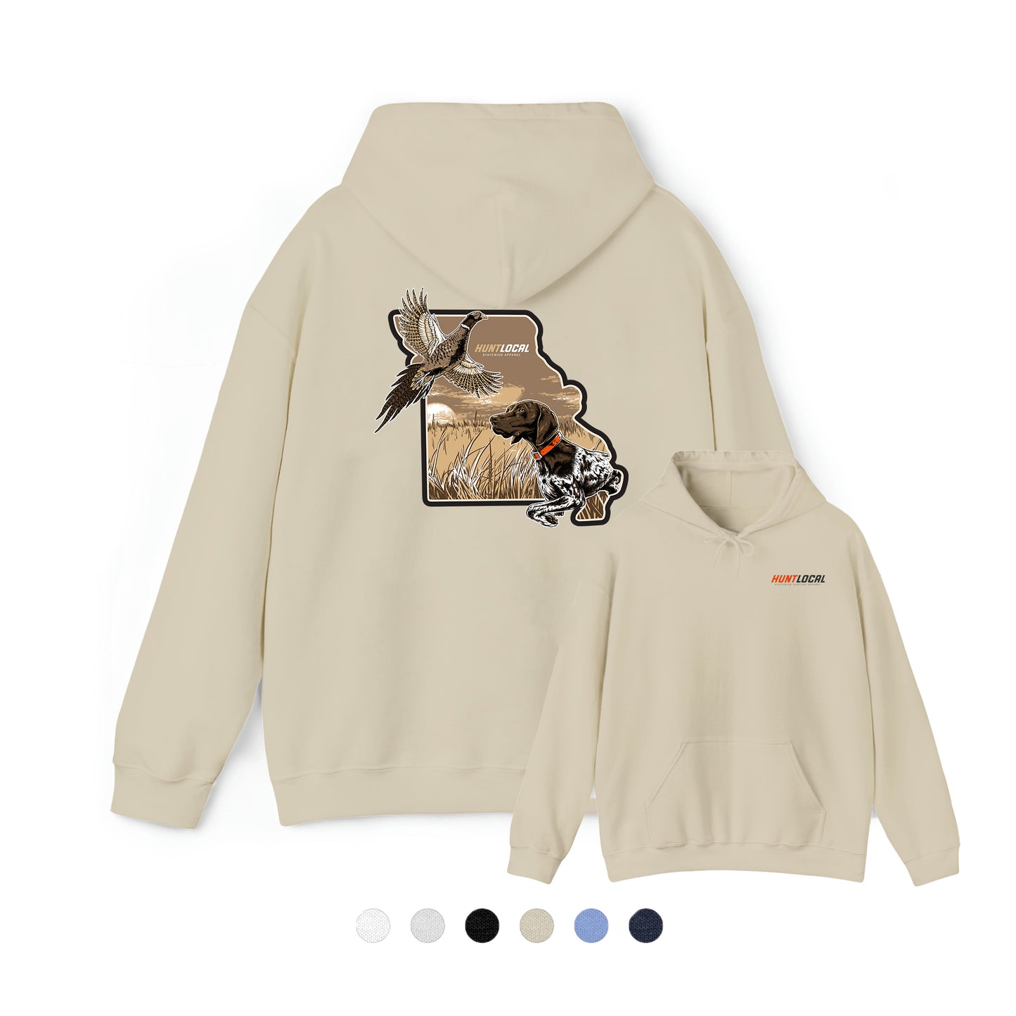 Missouri - Upland Bird Dog Hoodie (back)