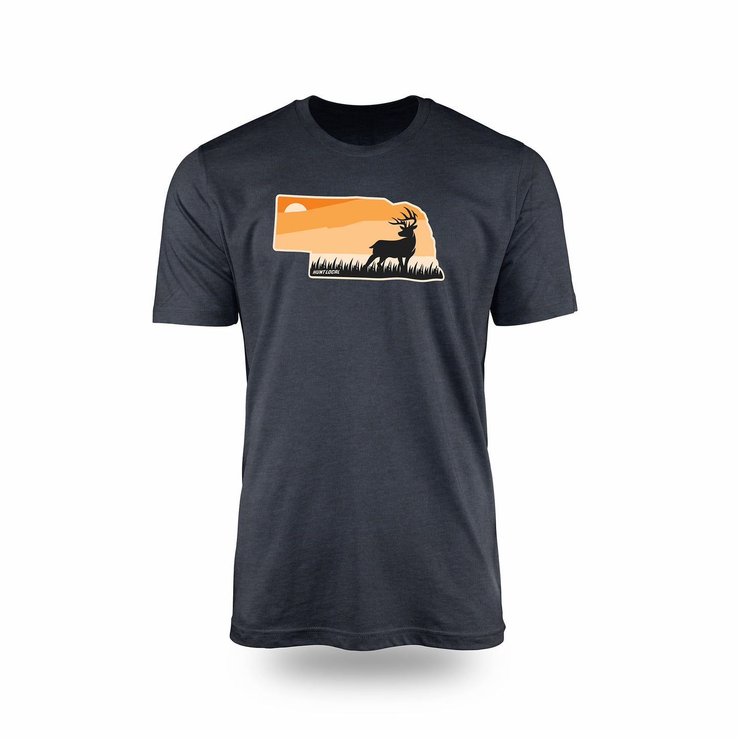 Nebraska - Sunset Buck Front Tee