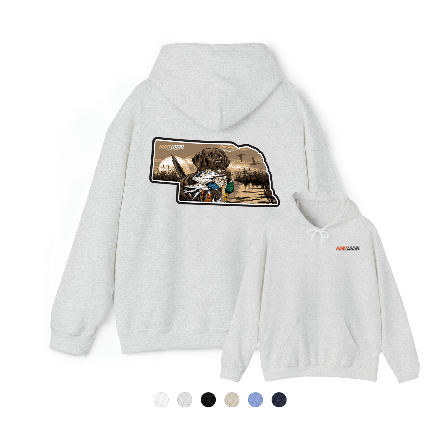 Nebraska - Waterfowl Lab Hoodie (back)