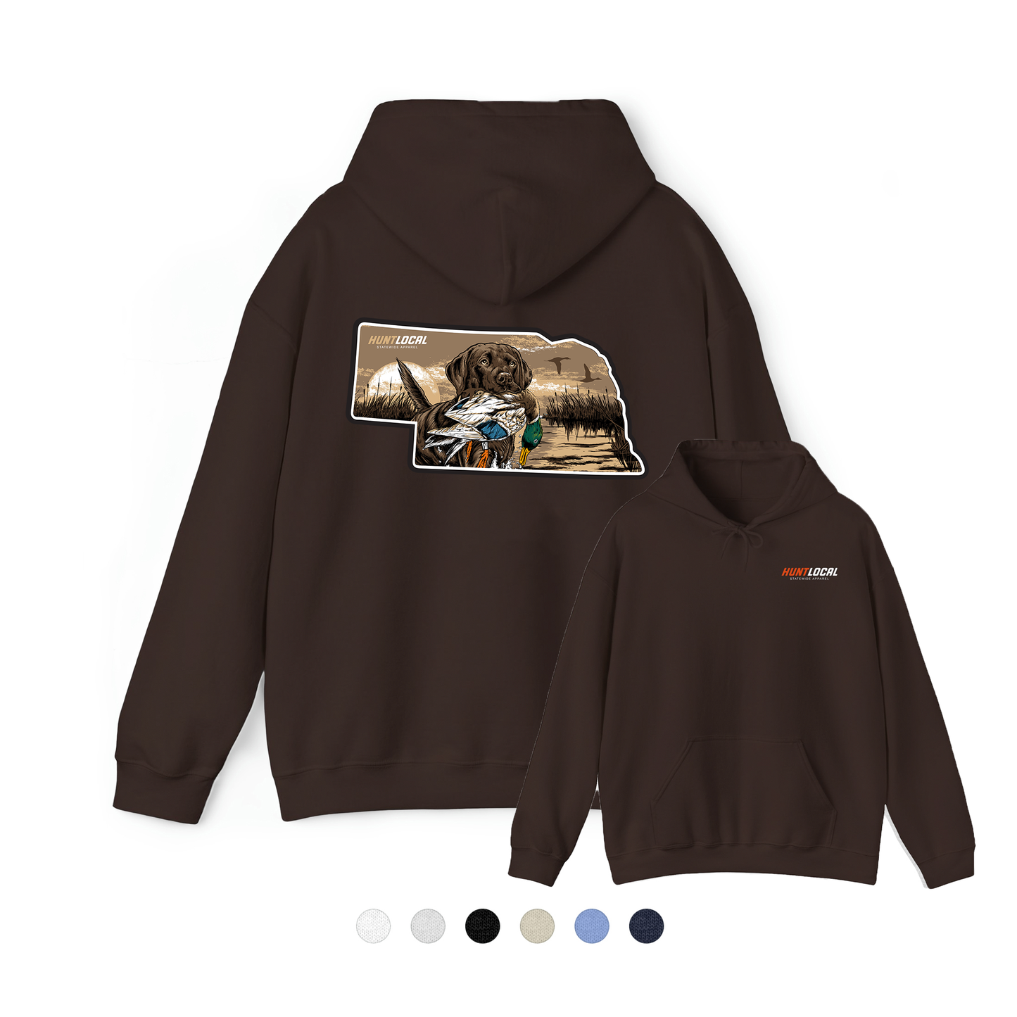 Nebraska - Waterfowl Lab Hoodie (back)