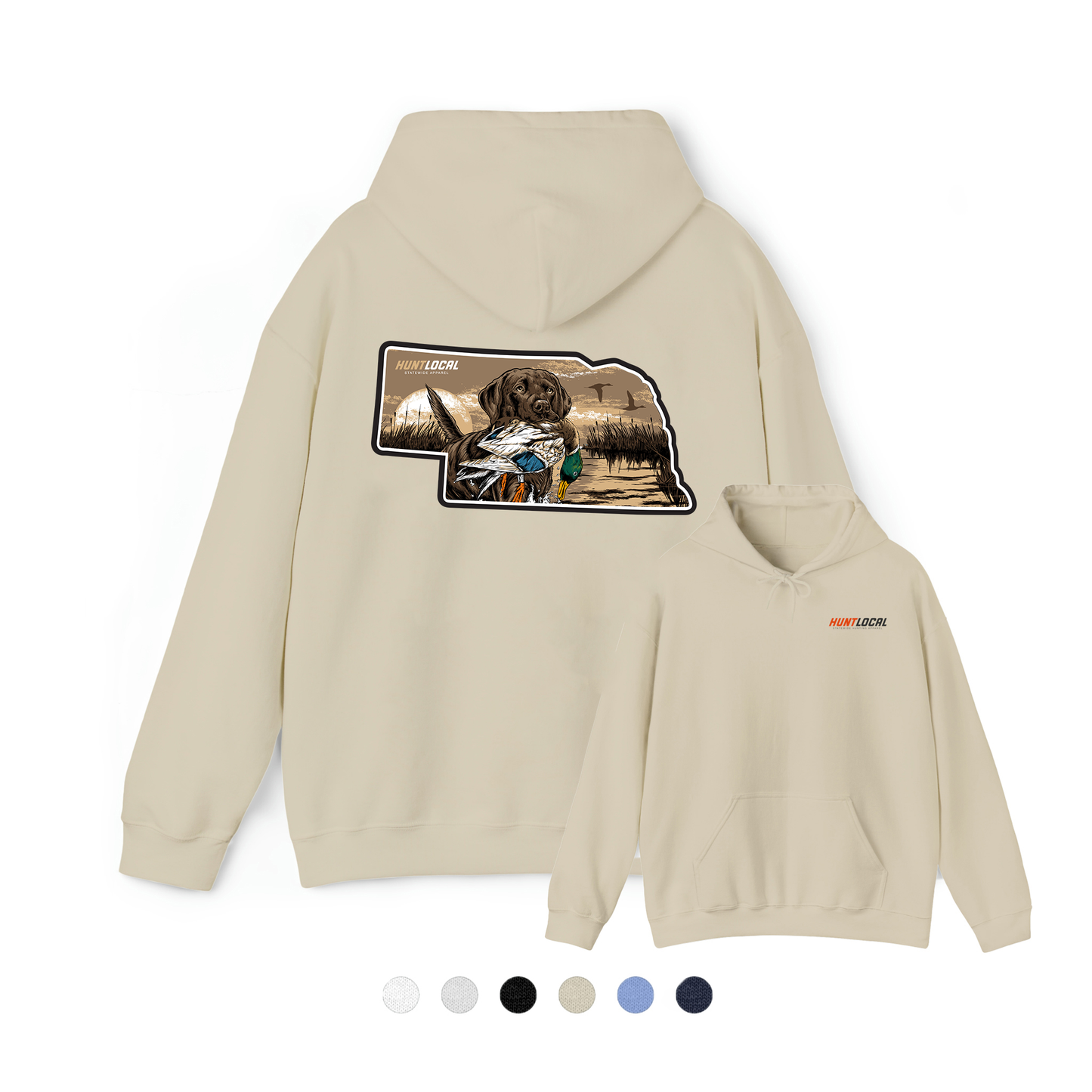 Nebraska - Waterfowl Lab Hoodie (back)