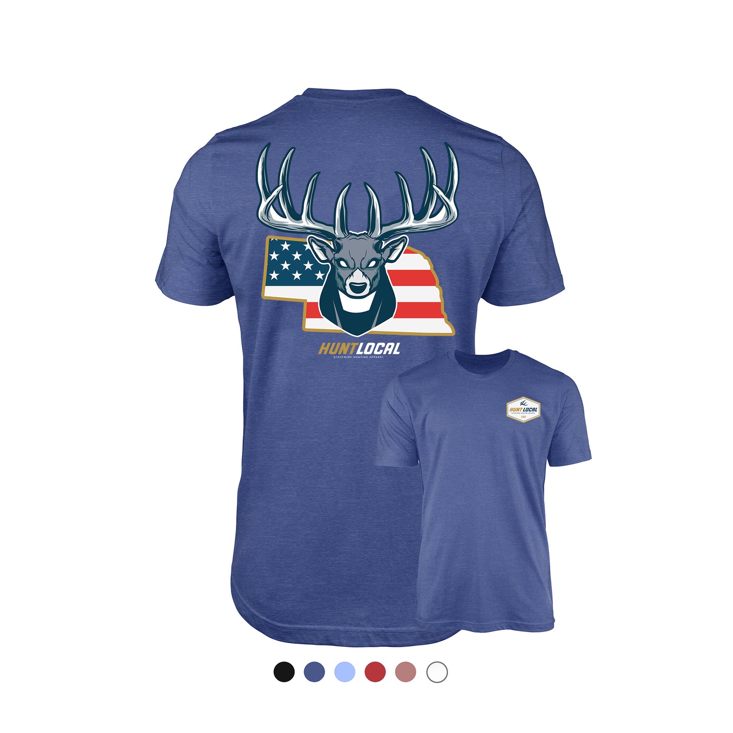 Nebraska - USA Buck Tee (back)
