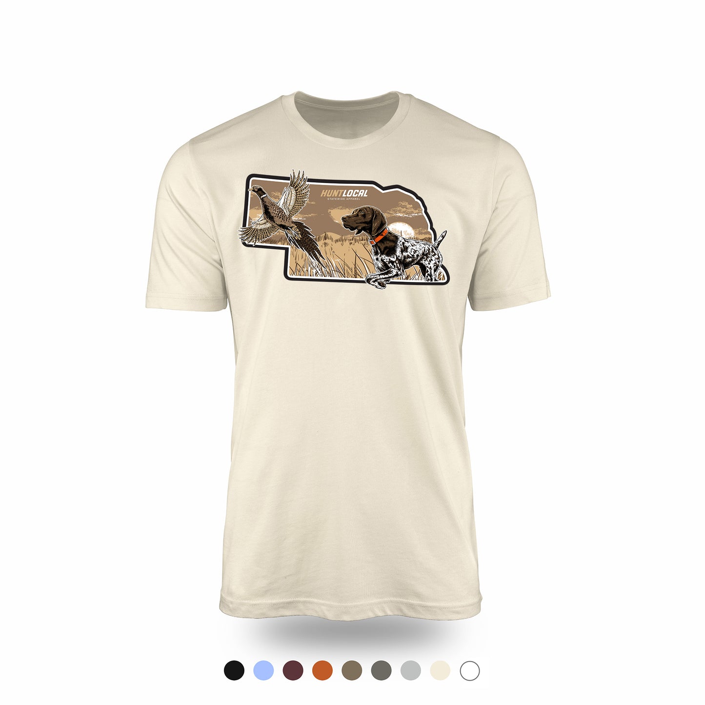 Nebraska - Upland Bird Dog Tee