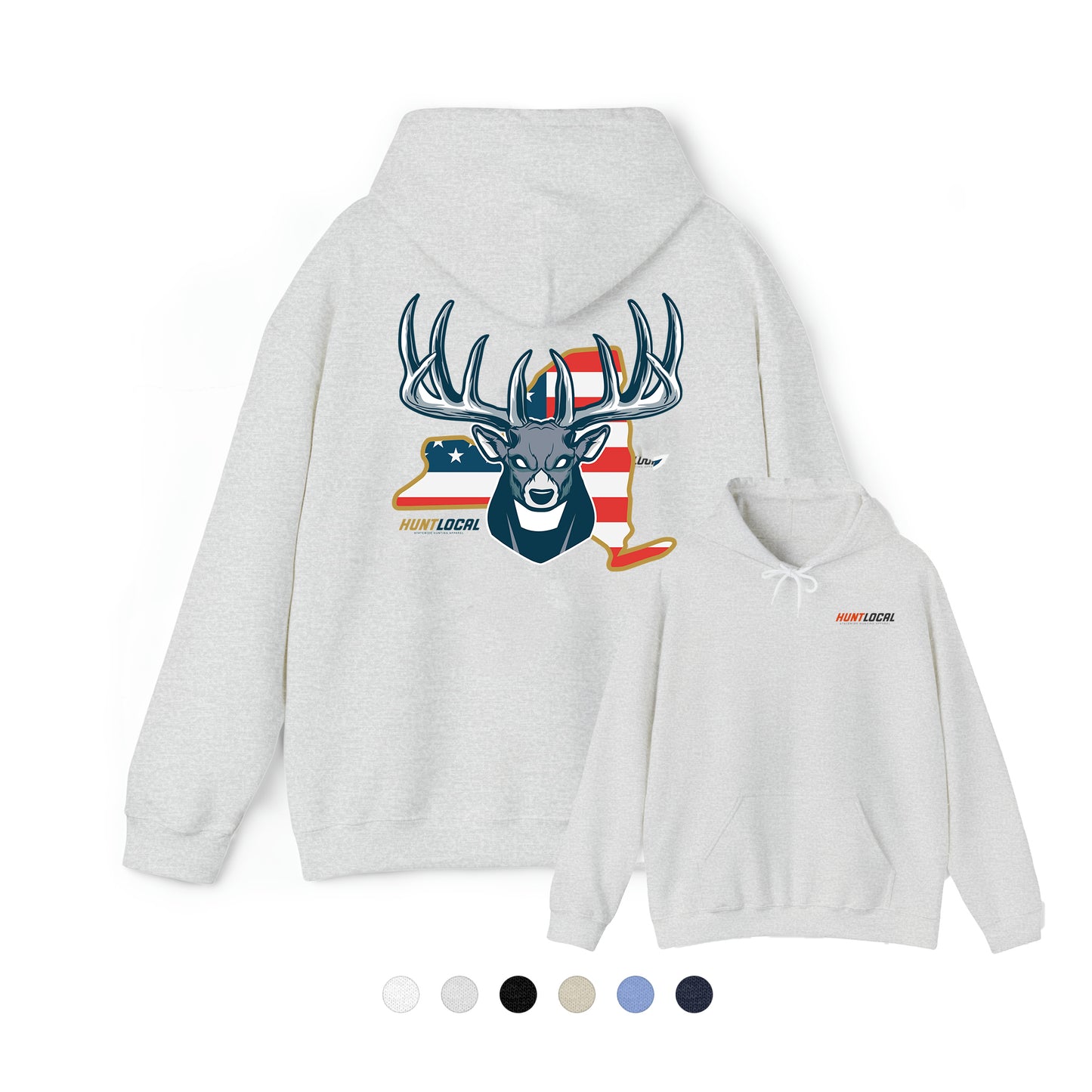 New York - USA Buck Hoodie (back)