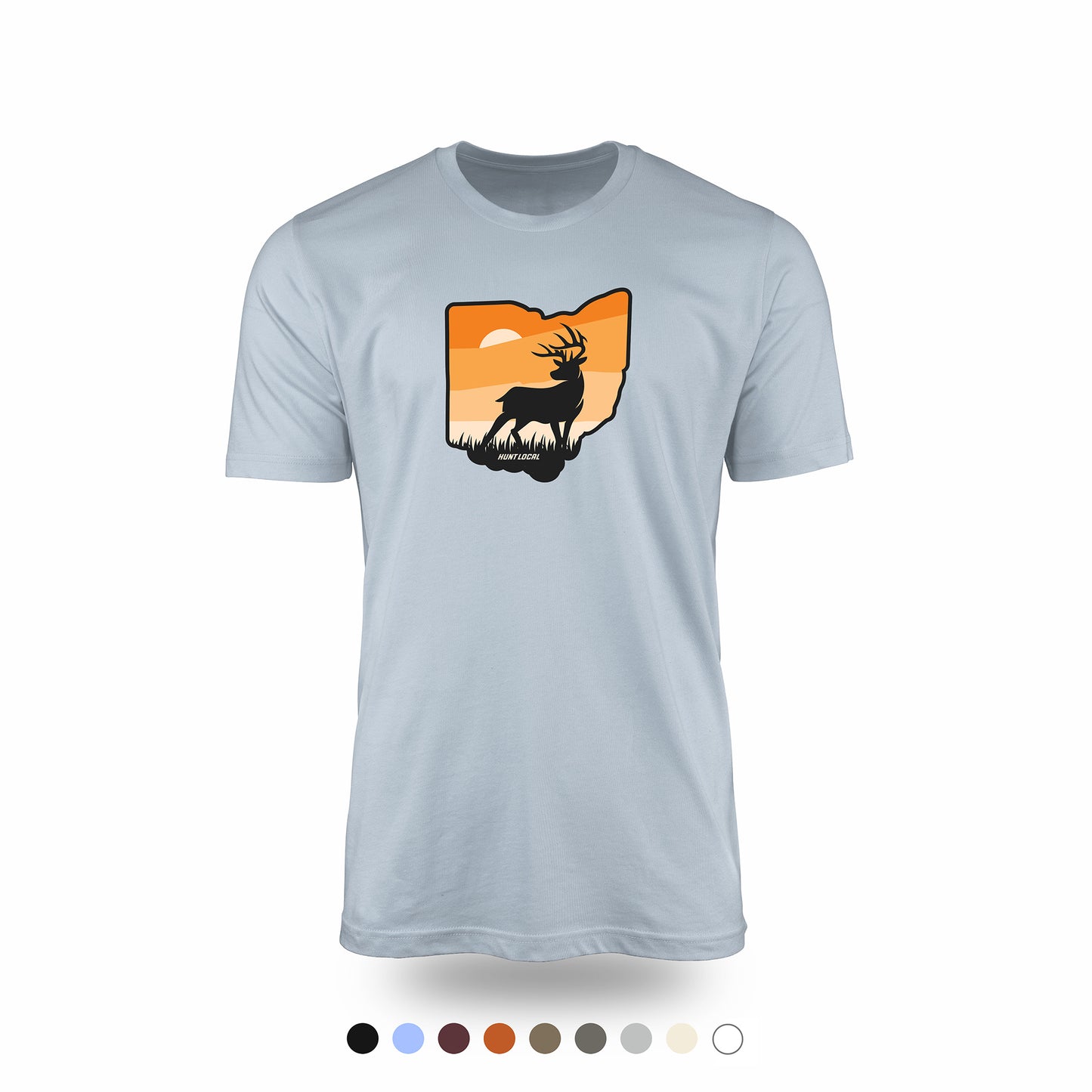 Ohio - Sunset Buck Front Tee
