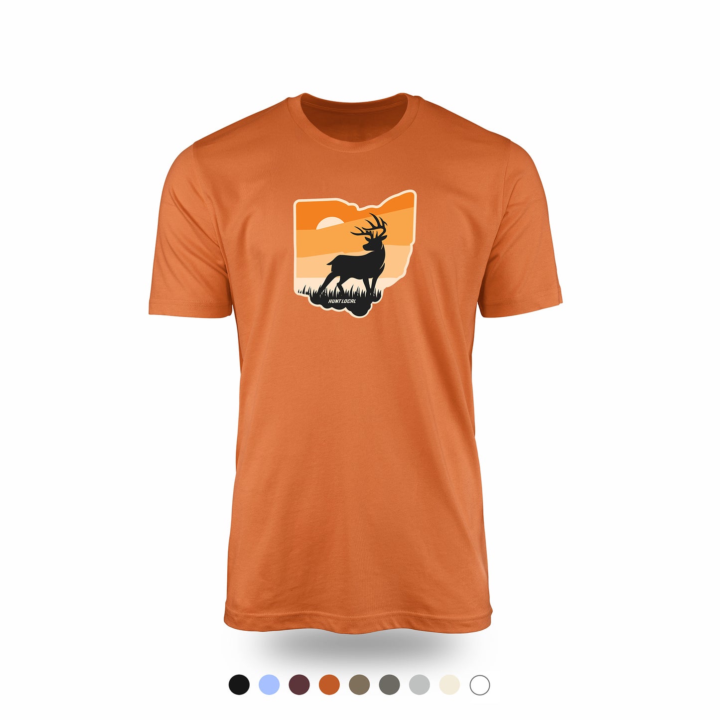 Ohio - Sunset Buck Front Tee